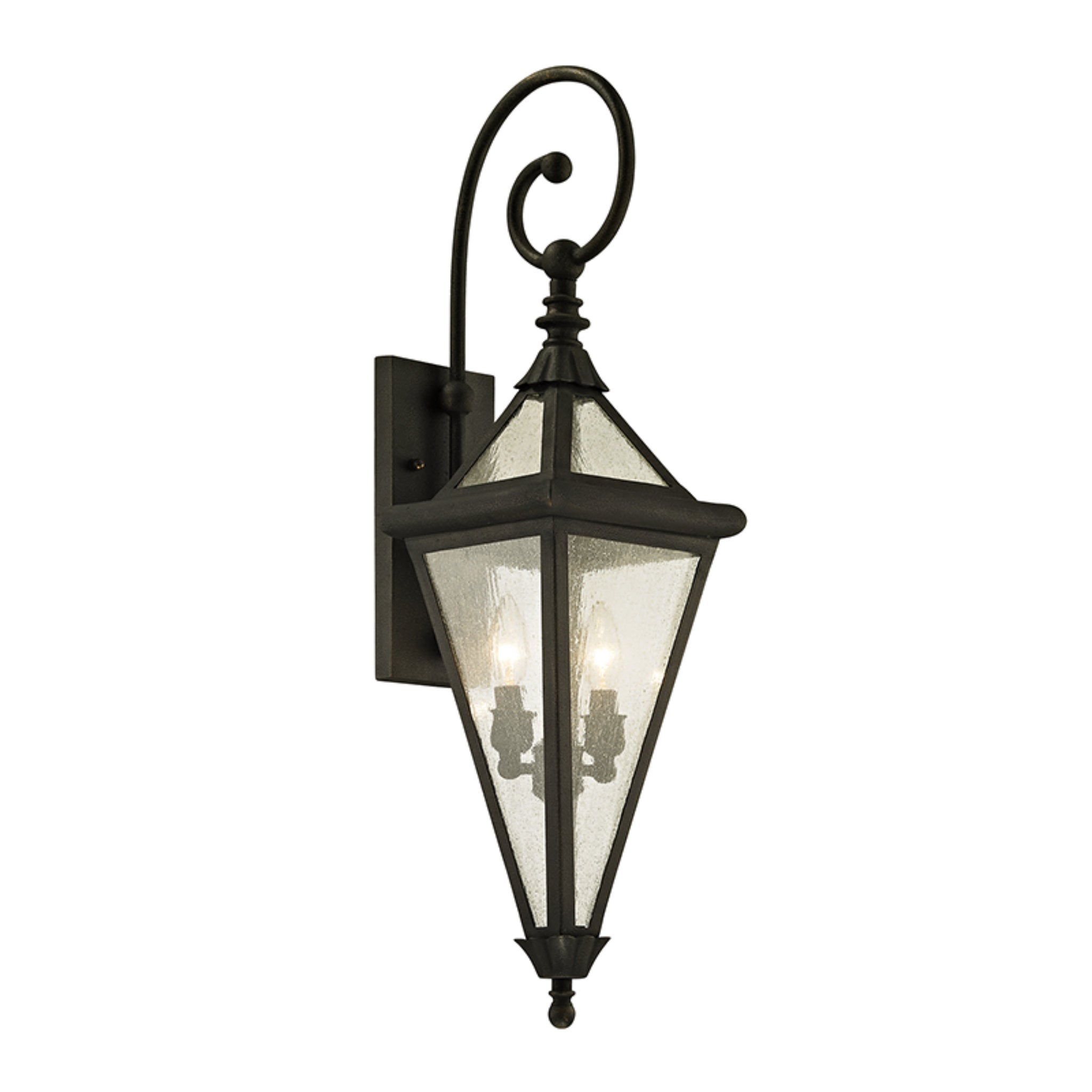 Geneva Wall Sconce 2-Light Outdoor LED in Vintage Bronze 10.75L x 8.25W x 30.25H