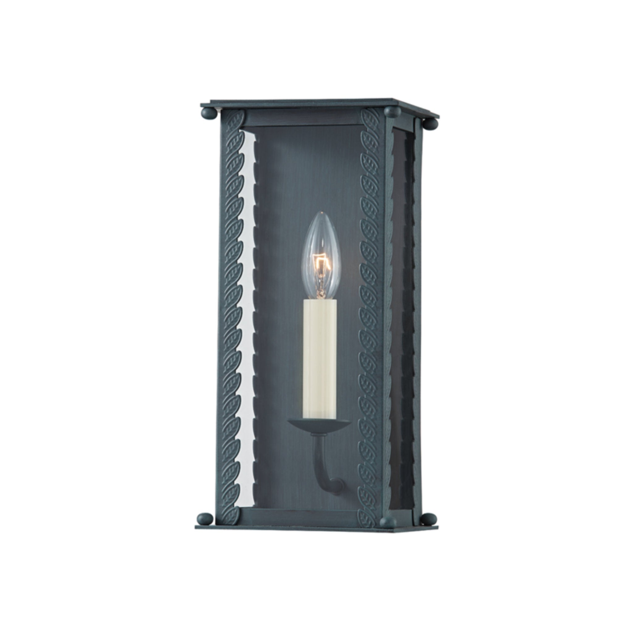 Zuma Wall Sconce 1-Light Outdoor LED in Verdigris 6.25L x 6.25W x 13H