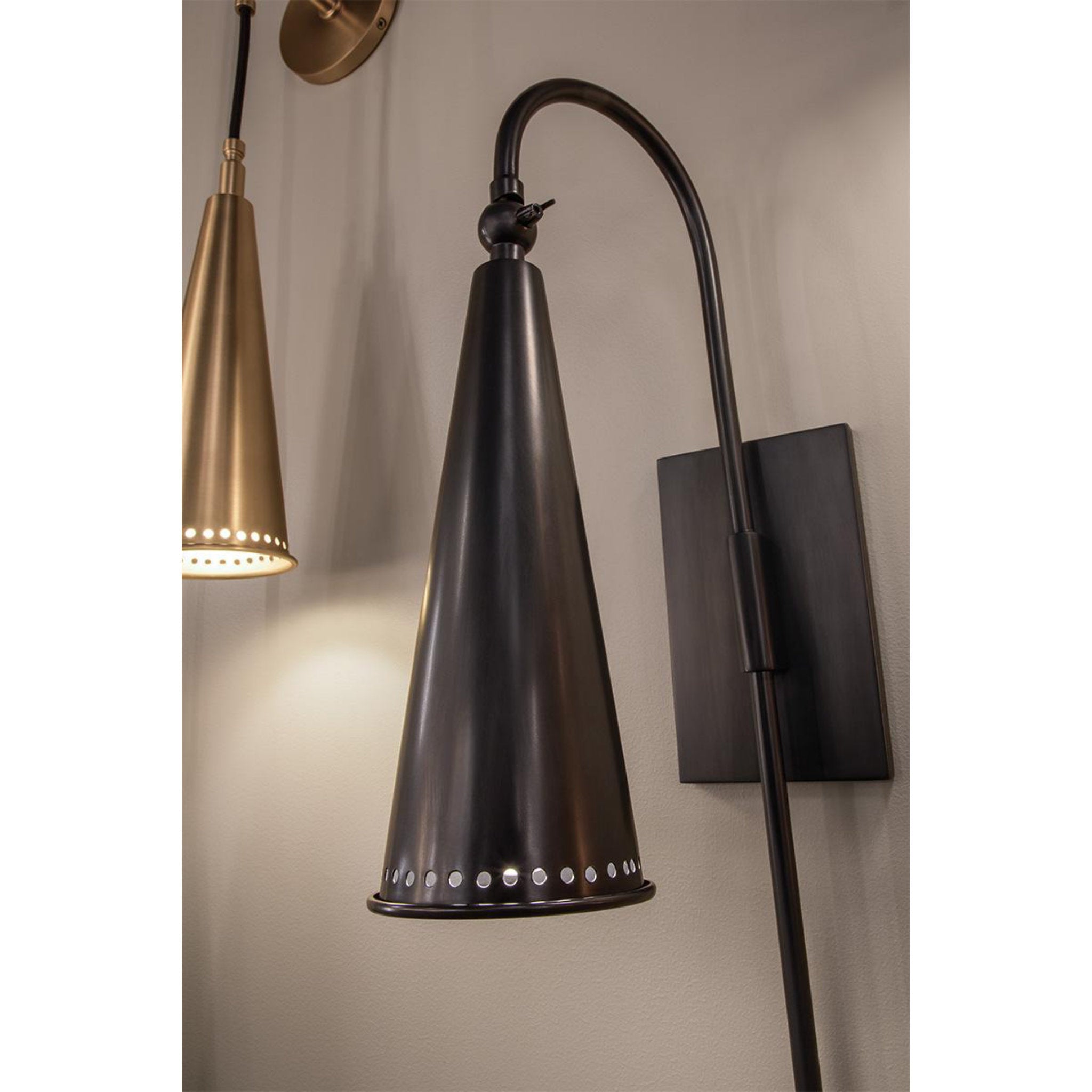 Alva 1-Light Wall Sconce in Old Bronze 4.25L x 4.25W x 20.75H