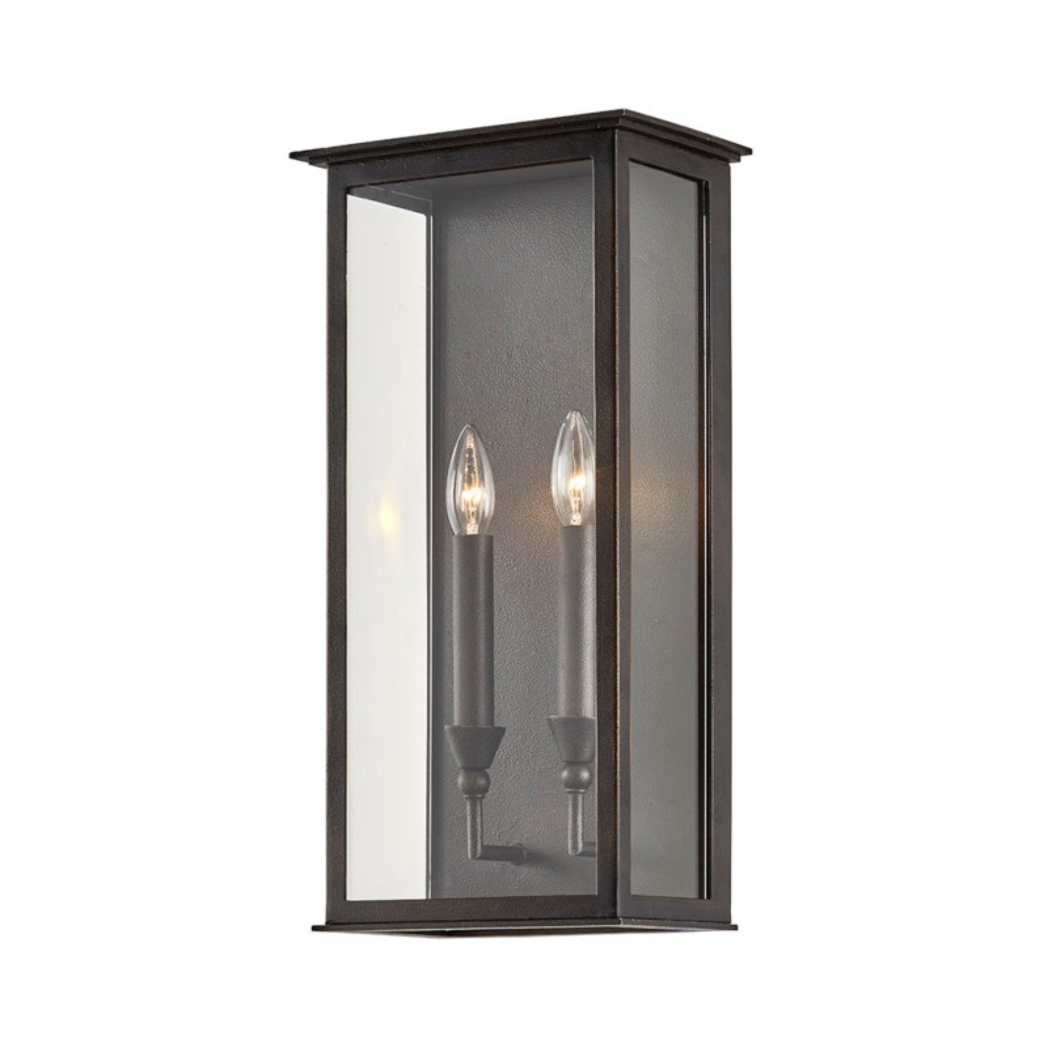 Chauncey Wall Sconce 2-Light Outdoor LED in Vintage Bronze 9.5L x 9.5W x 19H