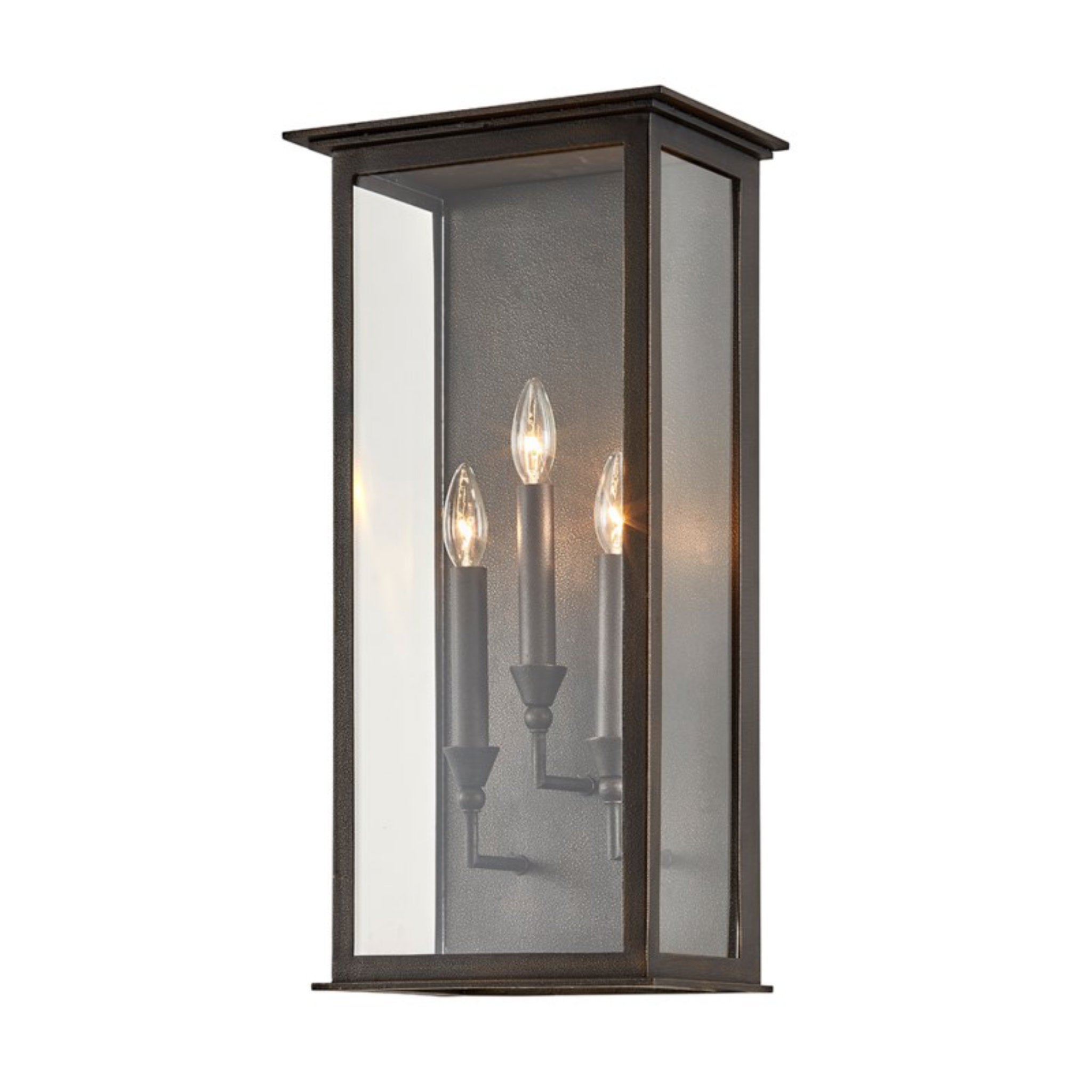 Chauncey Wall Sconce 3-Light Outdoor LED in Vintage Bronze 11.5L x 11.5W x 23.5H