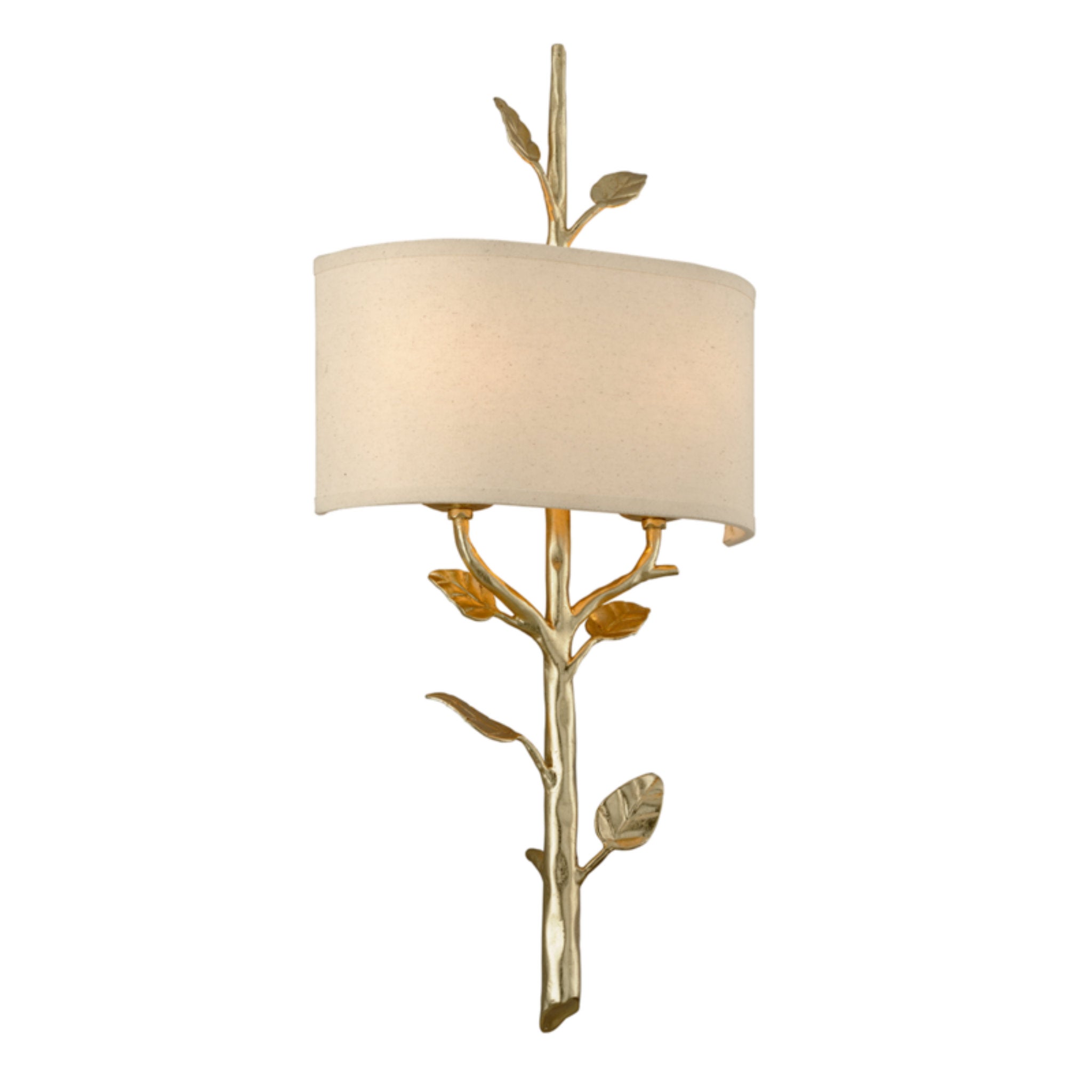 Almont Wall Sconce 2-Light LED in Gold Leaf 12.25L x 12.25W x 26H