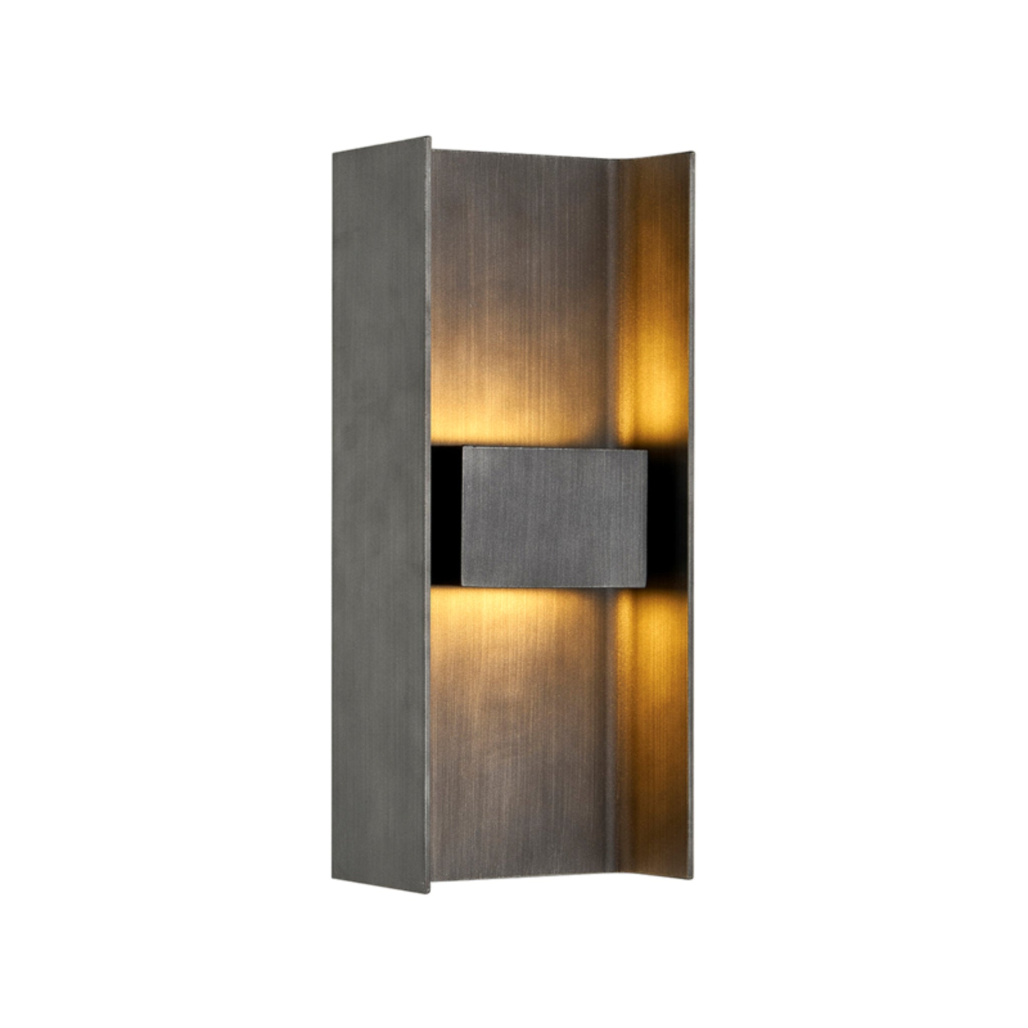 Scotsman Wall Sconce 2-Light Outdoor LED in Graphite 5.75L x 5.75W x 13.5H