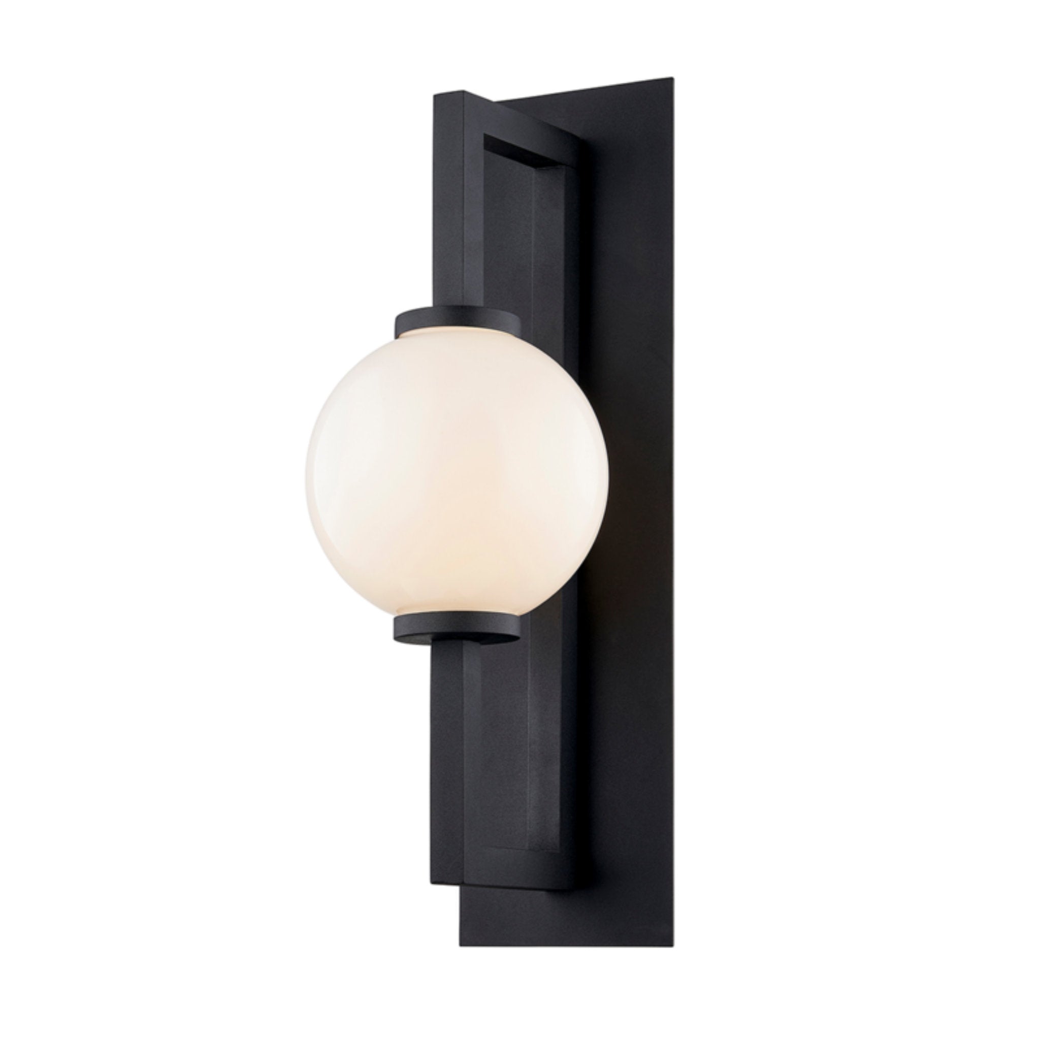 Darwin Wall Sconce 1-Light Outdoor LED in Textured Black 10L x 10W x 29.5H