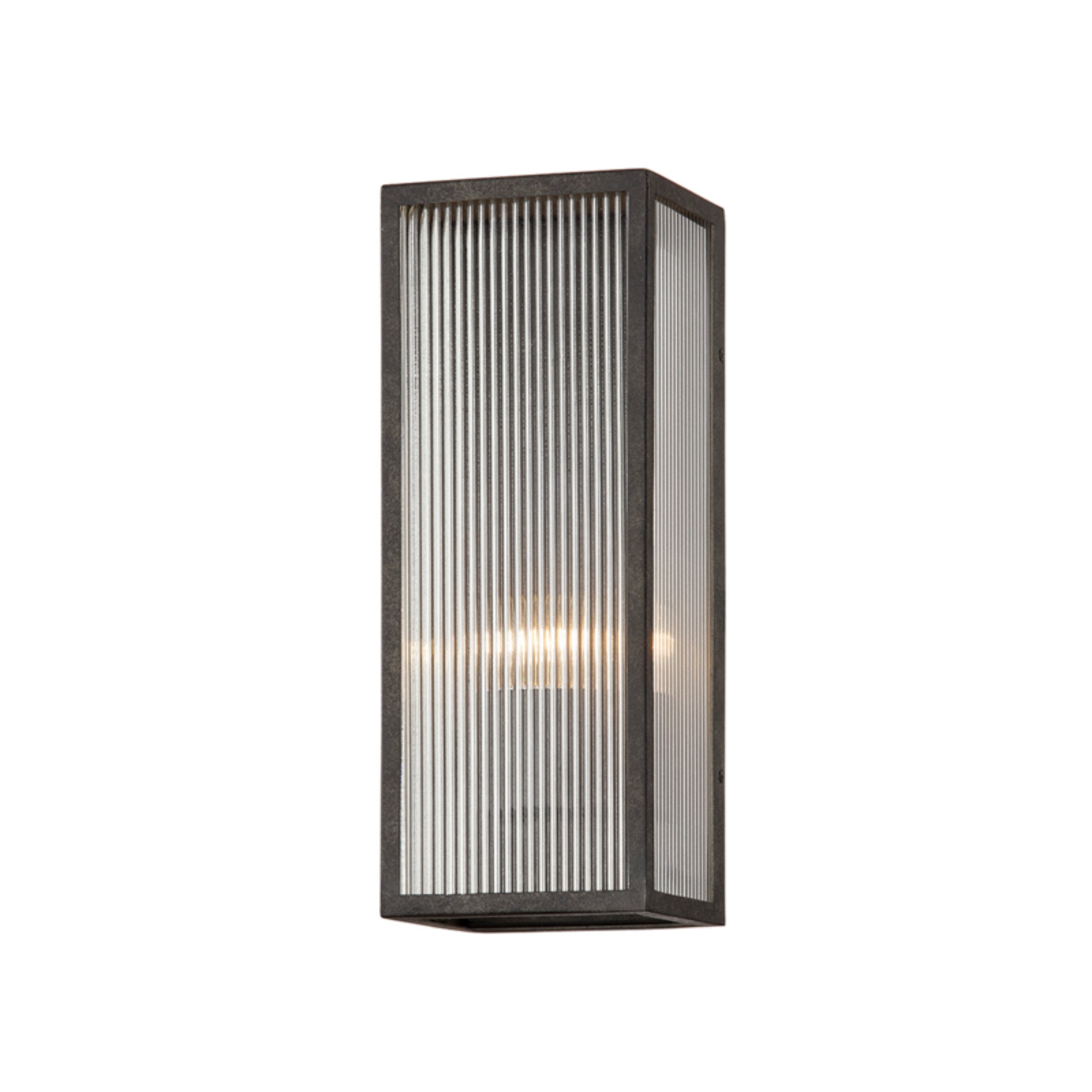 Tisoni Wall Sconce 1-Light Outdoor LED in French Iron 5L x 5W x 13H