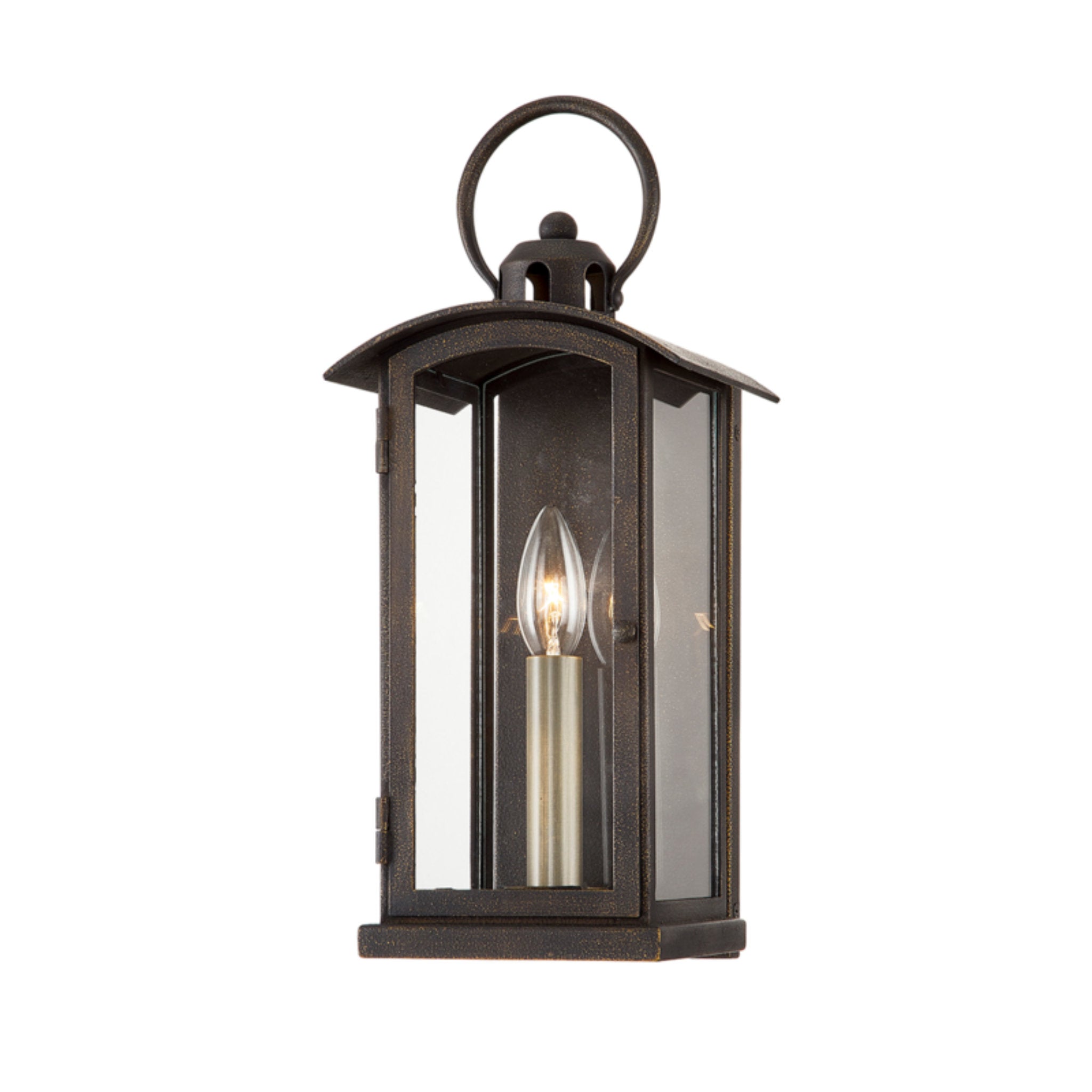 Chaplin Wall Sconce 1-Light Outdoor LED in Vintage Bronze 6.5L x 6.5W x 15.5H
