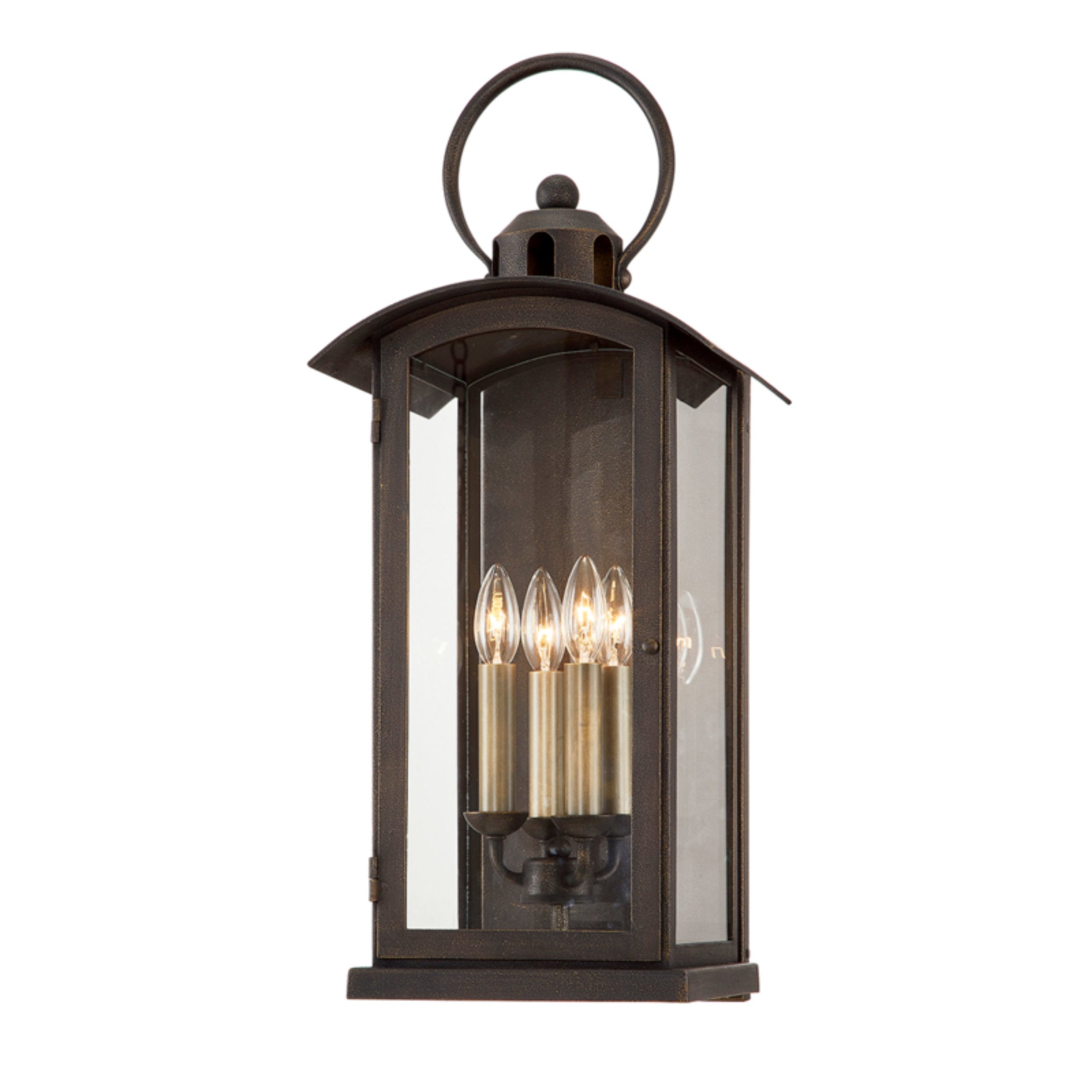 Chaplin Wall Sconce 4-Light Outdoor LED in Vintage Bronze 11L x 11W x 26H