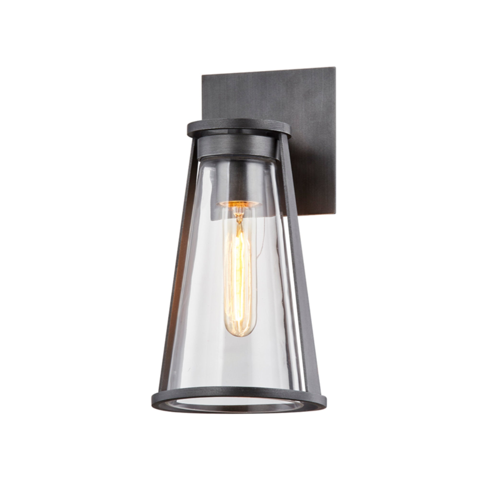 Prospect Wall Sconce 1-Light Outdoor LED in Graphite 6L x 6W x 12H