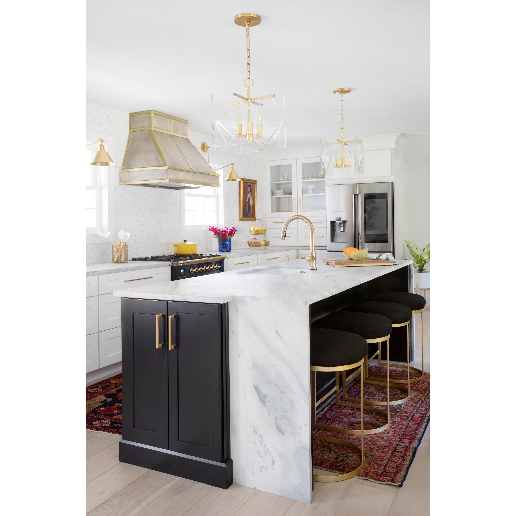 Garden City 1-Light Wall Sconce in Aged Brass 8L x 8W x 23H