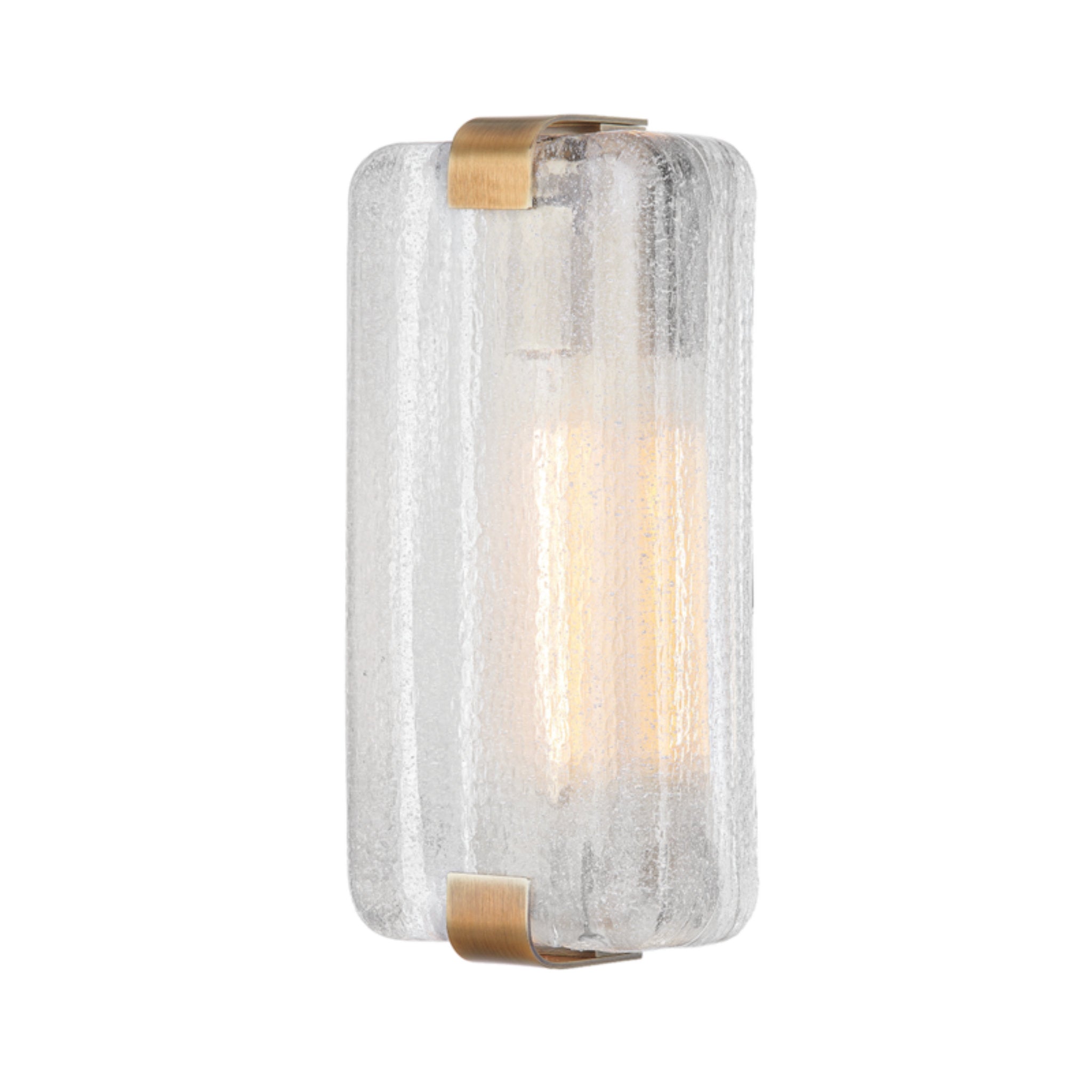 Playa Del Rey Wall Sconce 1-Light LED in Patina Brass 6L x 6W x 13.5H