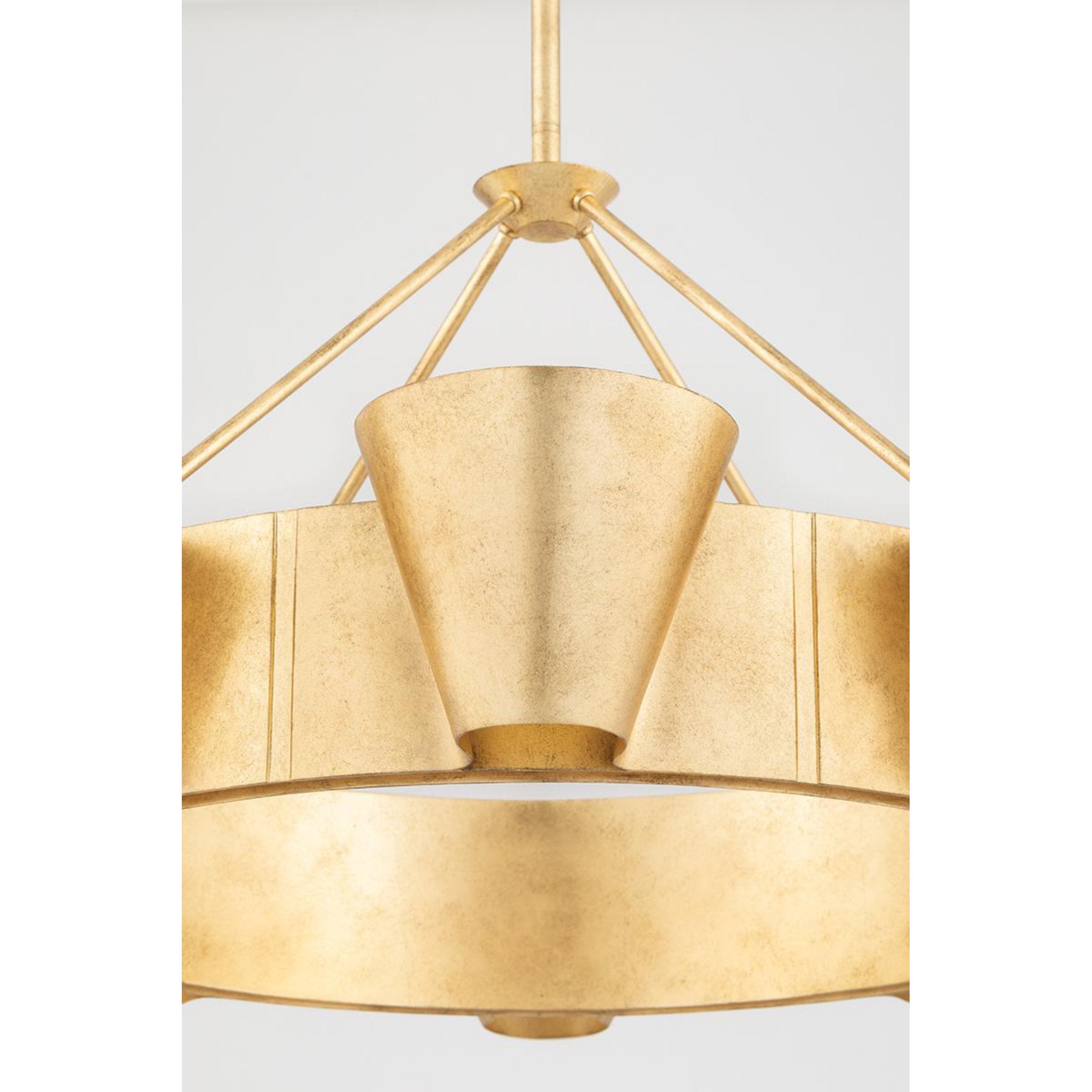 Reeve 8-Light Linear in Vintage Gold Leaf 52L x 15.5W x 9H
