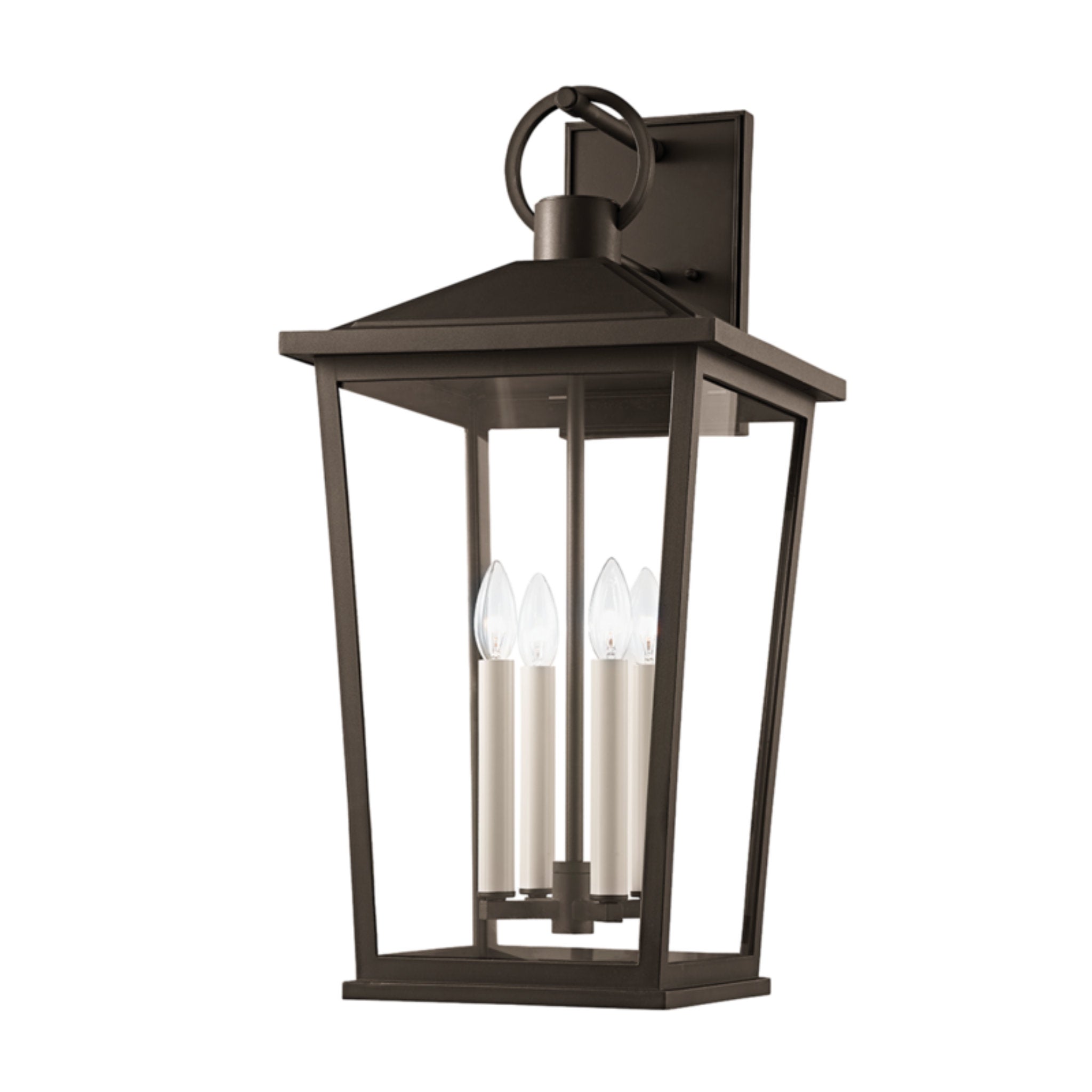 Soren Wall Sconce 4-Light Outdoor LED in Textured Bronze W/ Hl 12.75L x 12.75W x 26.5H