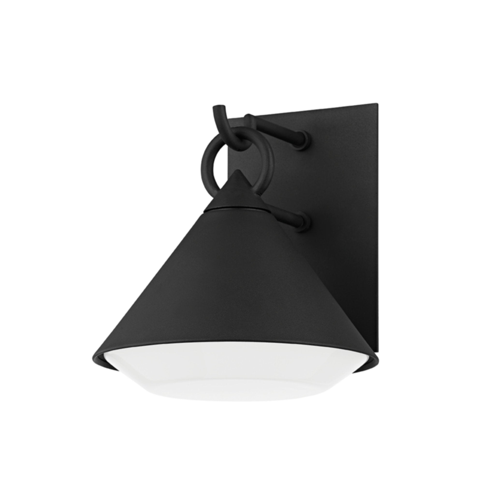 Catalina Wall Sconce 1-Light Outdoor LED in Textured Black 9L x 9W x 10H