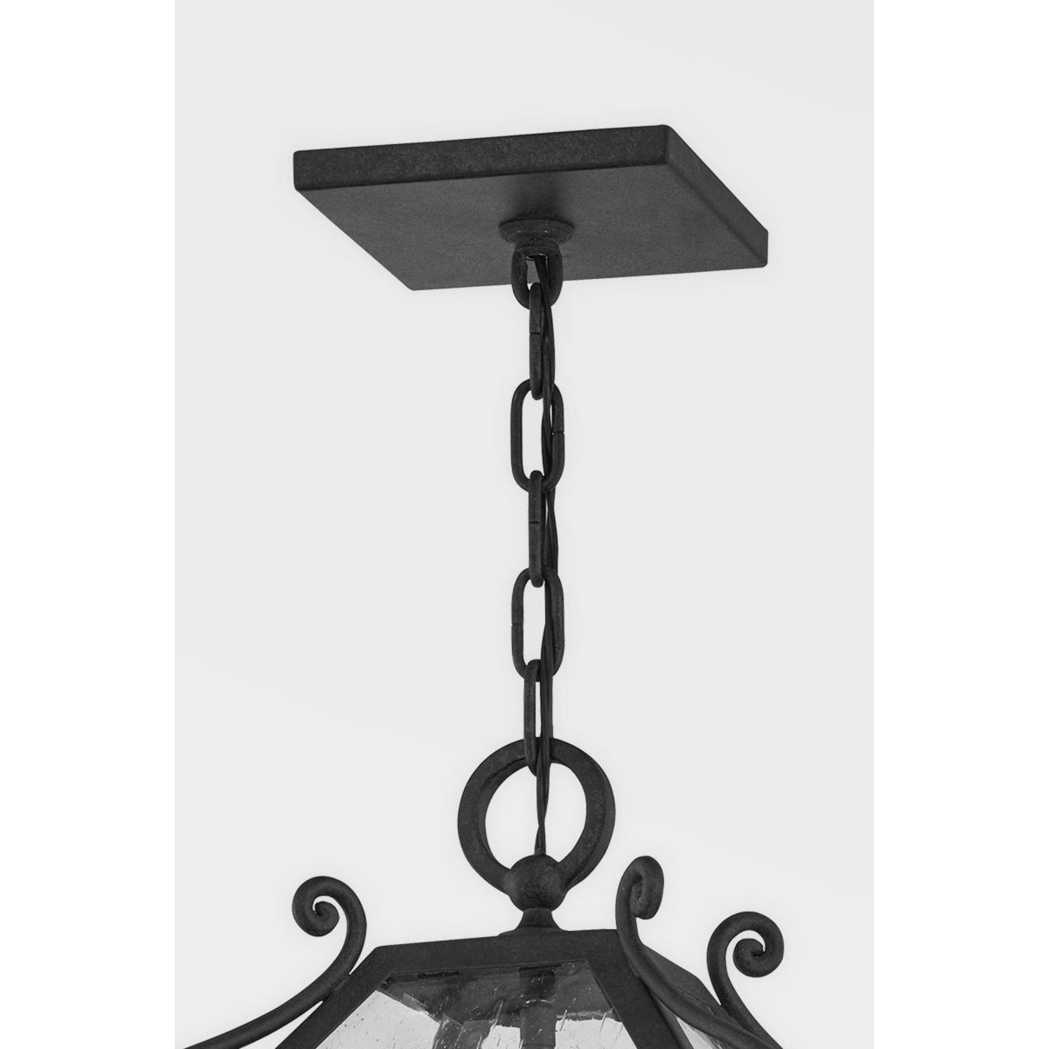 Santa Barbara County Wall Sconce 4-Light Outdoor LED in French Iron 13.25L x 13.25W x 34H