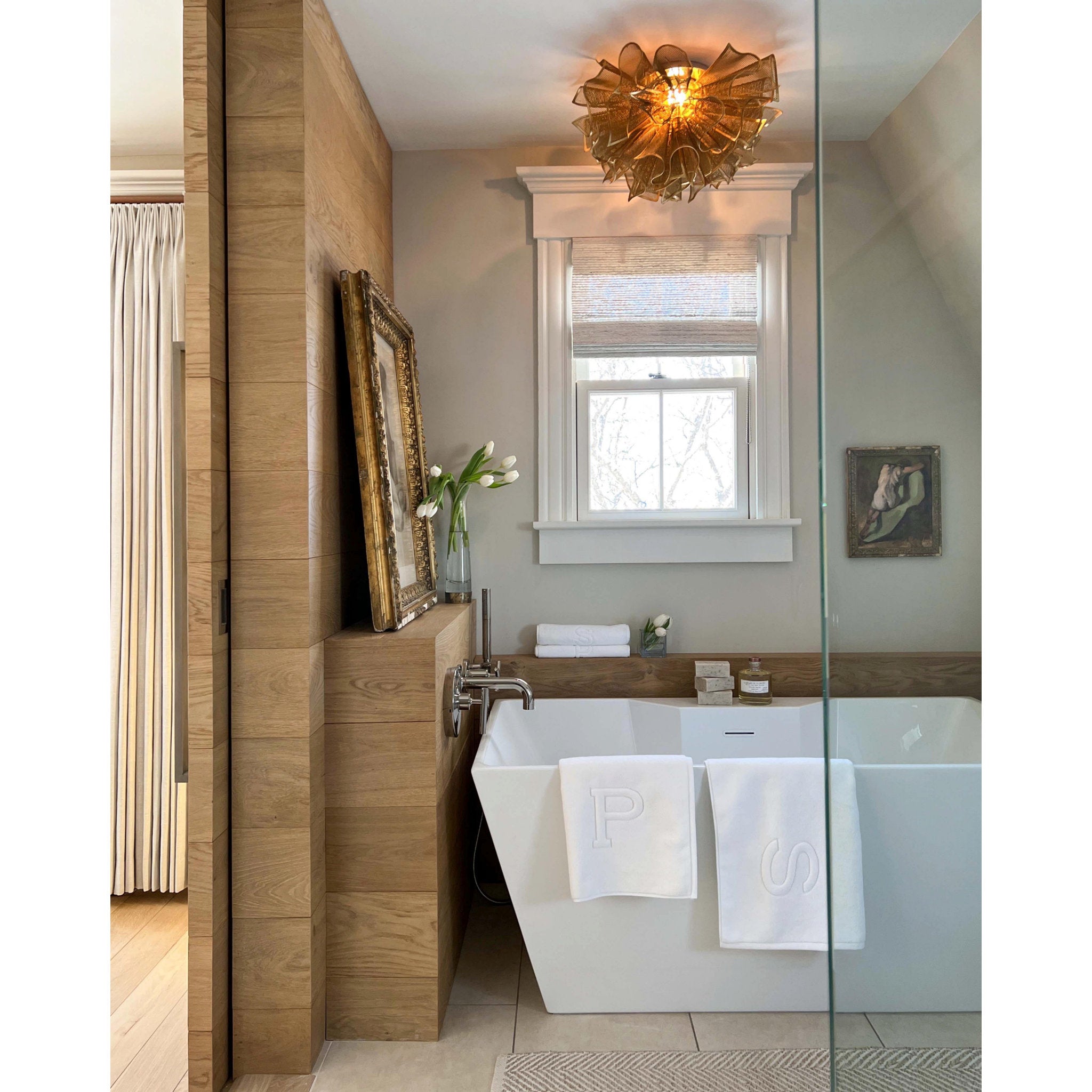 Pulse 5-Light Semi Flush in Gold Leaf 23.25L x 23.25W x 12.5H