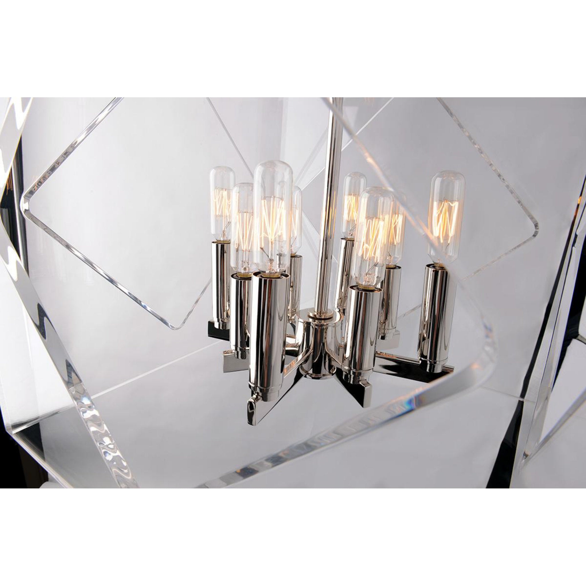 Travis 8-Light Chandelier in Aged Brass 24L x 24W x 32H