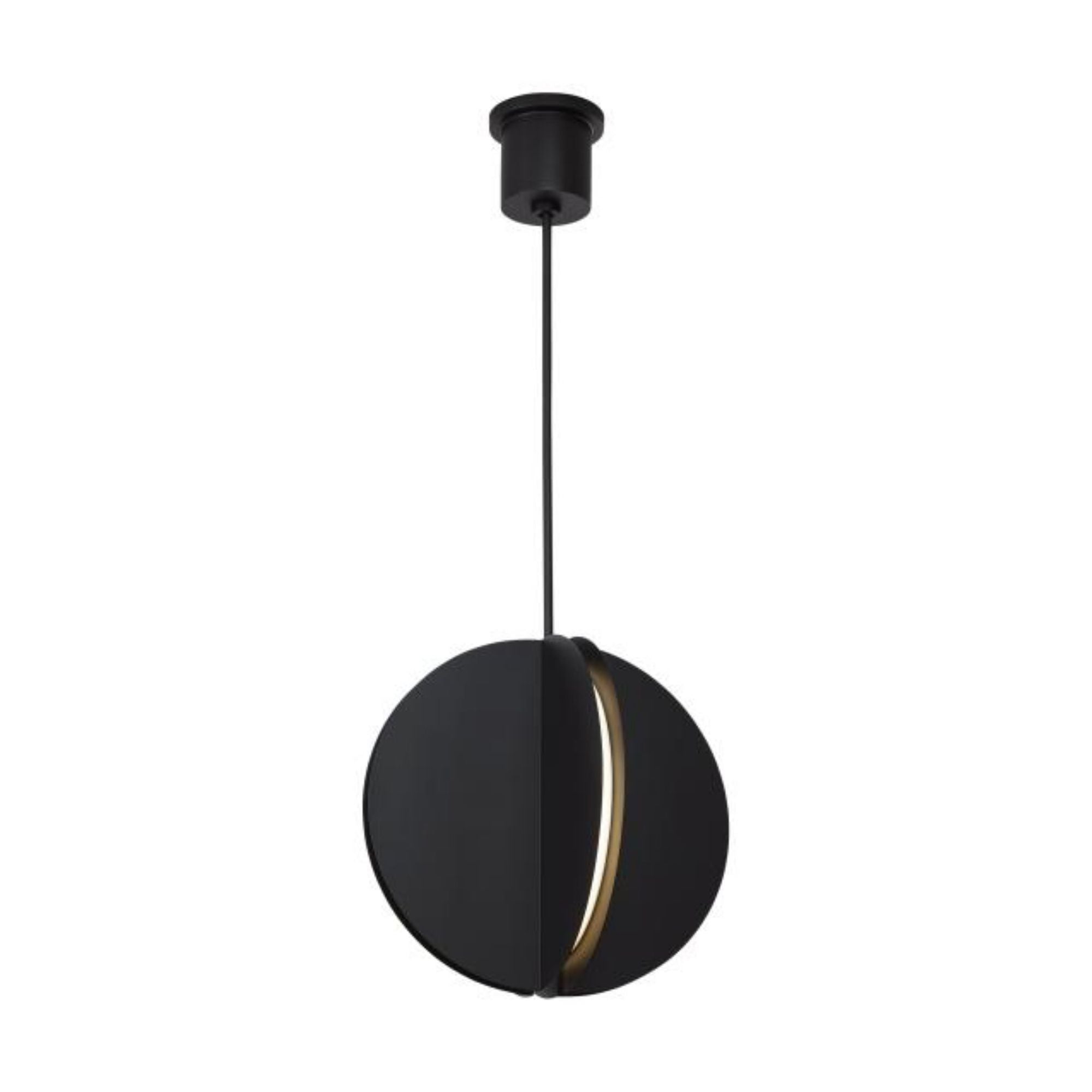 Bau 18 Pendant Line-Voltage Pendants/Suspension 1-Light LED 3000K Nightshade Black by Sean Lavin