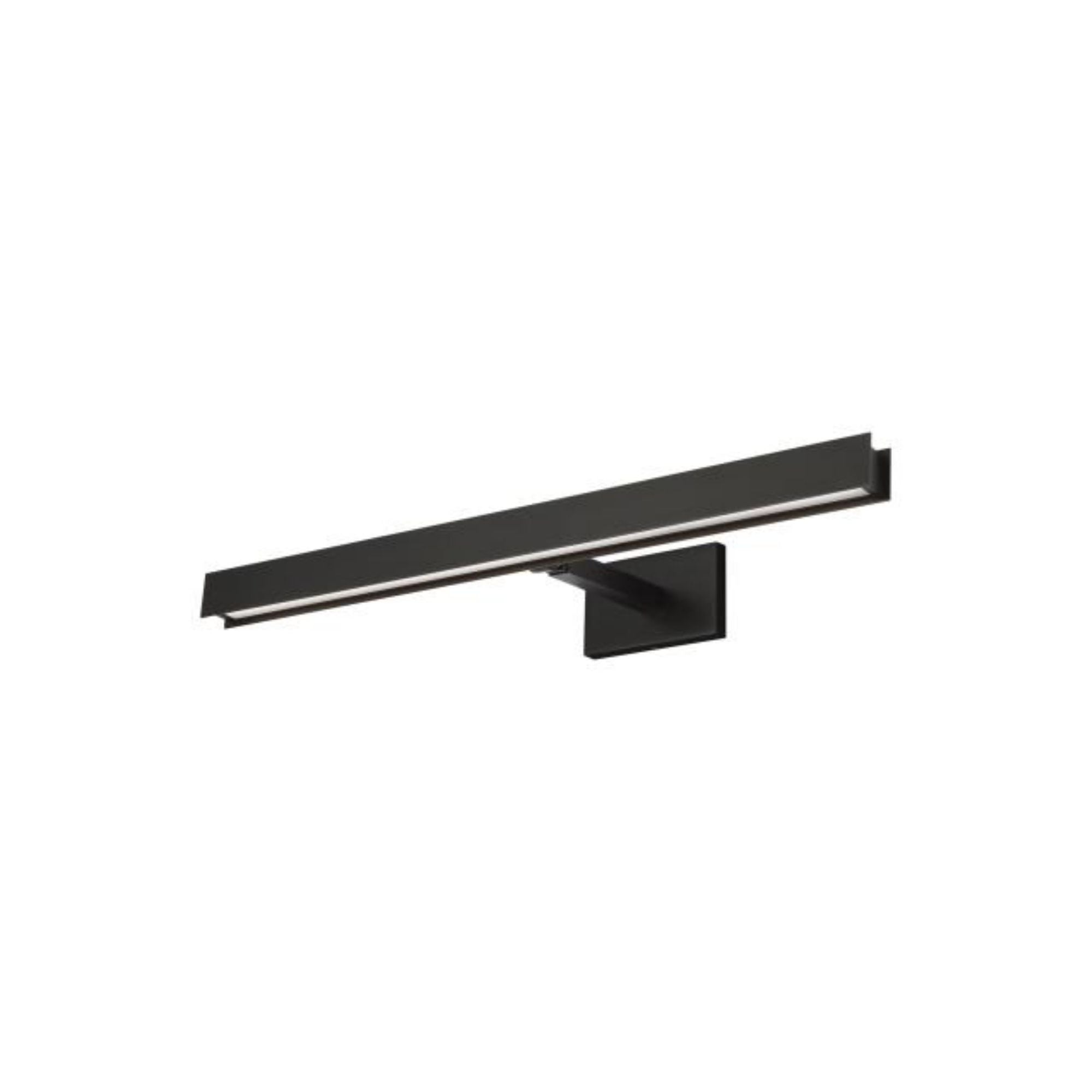 Bau 24 Picture Light Wall Collection 1-Light 3000K Nightshade Black by Sean Lavin