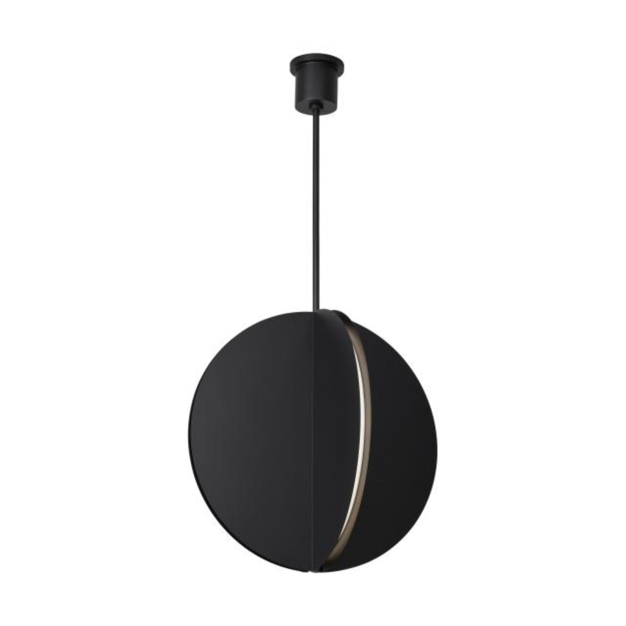 Bau 28 Pendant Line-Voltage Pendants/Suspension 1-Light LED 3000K Nightshade Black by Sean Lavin
