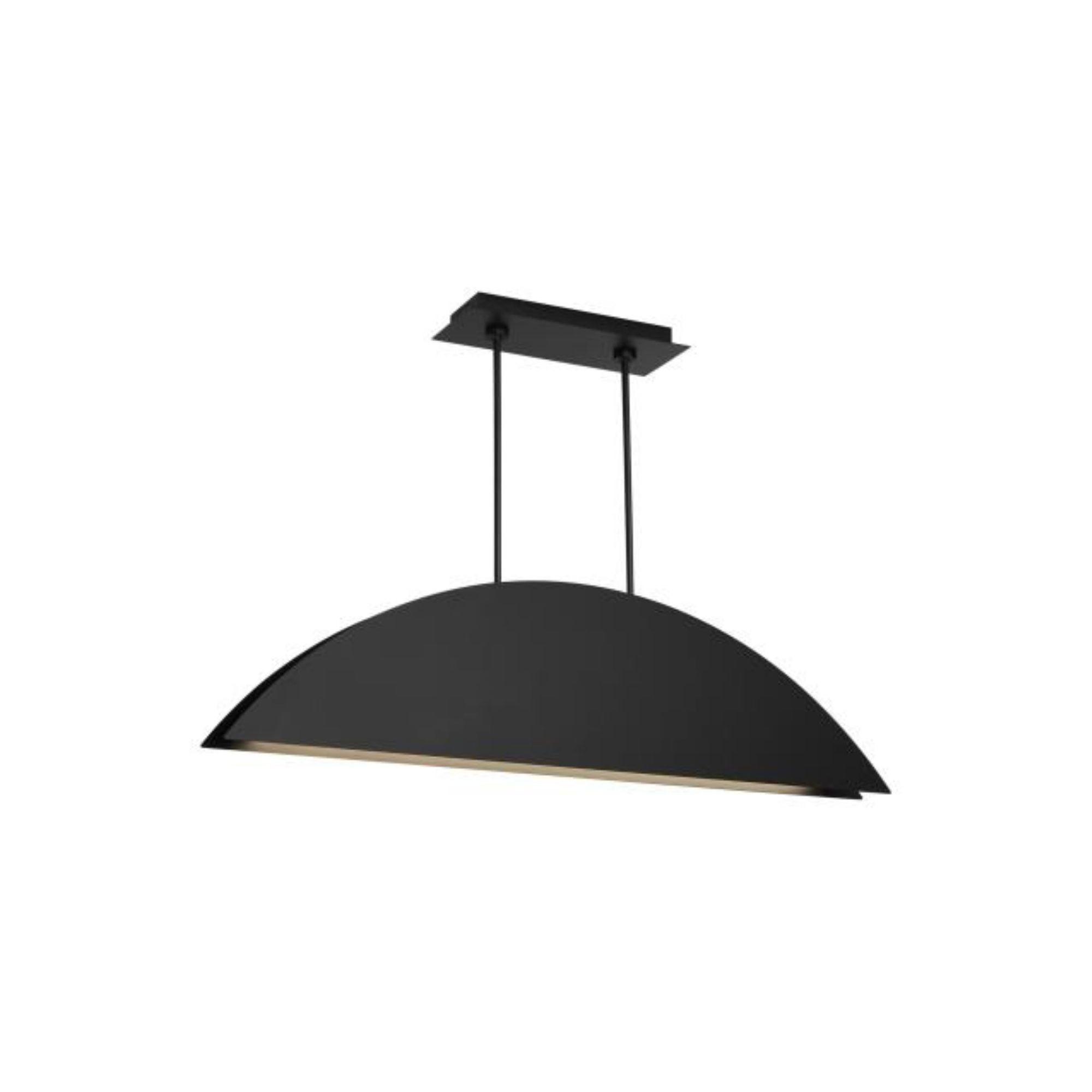 Bau 50 Linear Suspension Linear Suspension 1-Light LED 3000K Nightshade Black by Sean Lavin