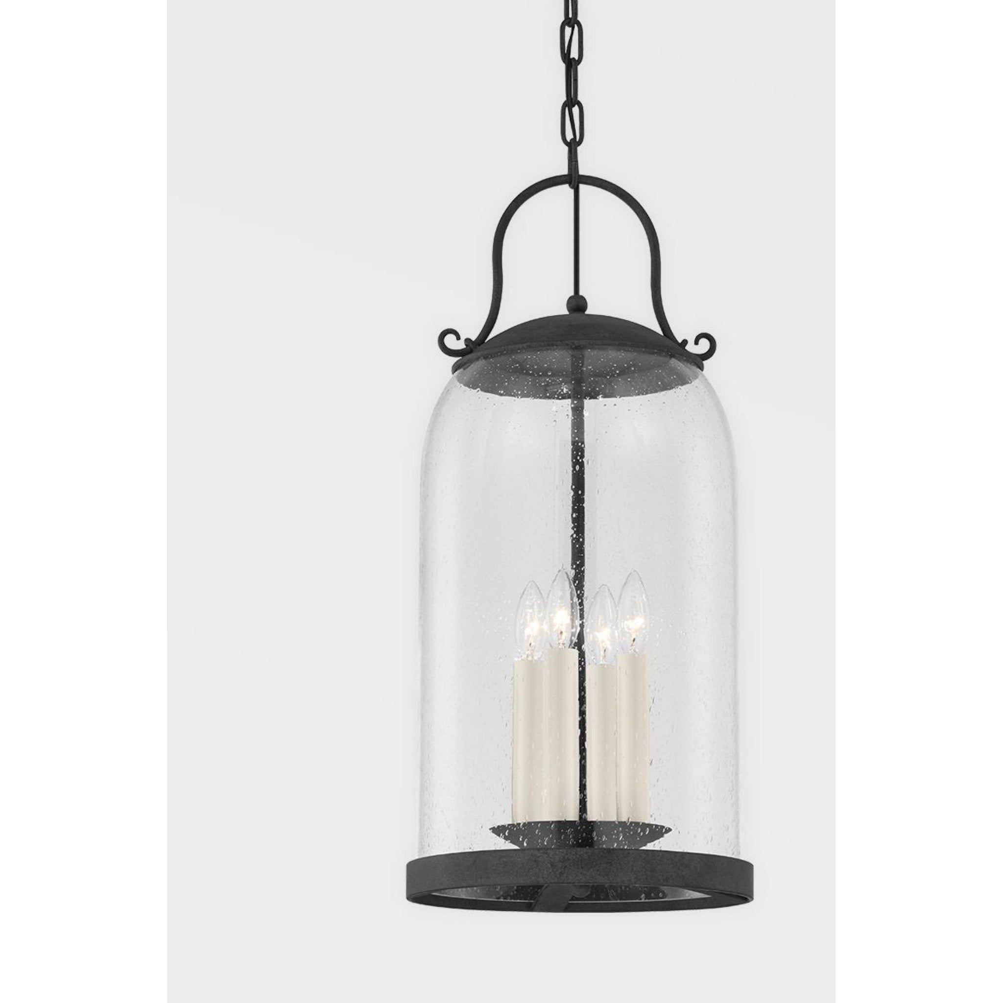 Napa County Pendant 4-Light Outdoor LED in French Iron 12L x 12W x 26.75H