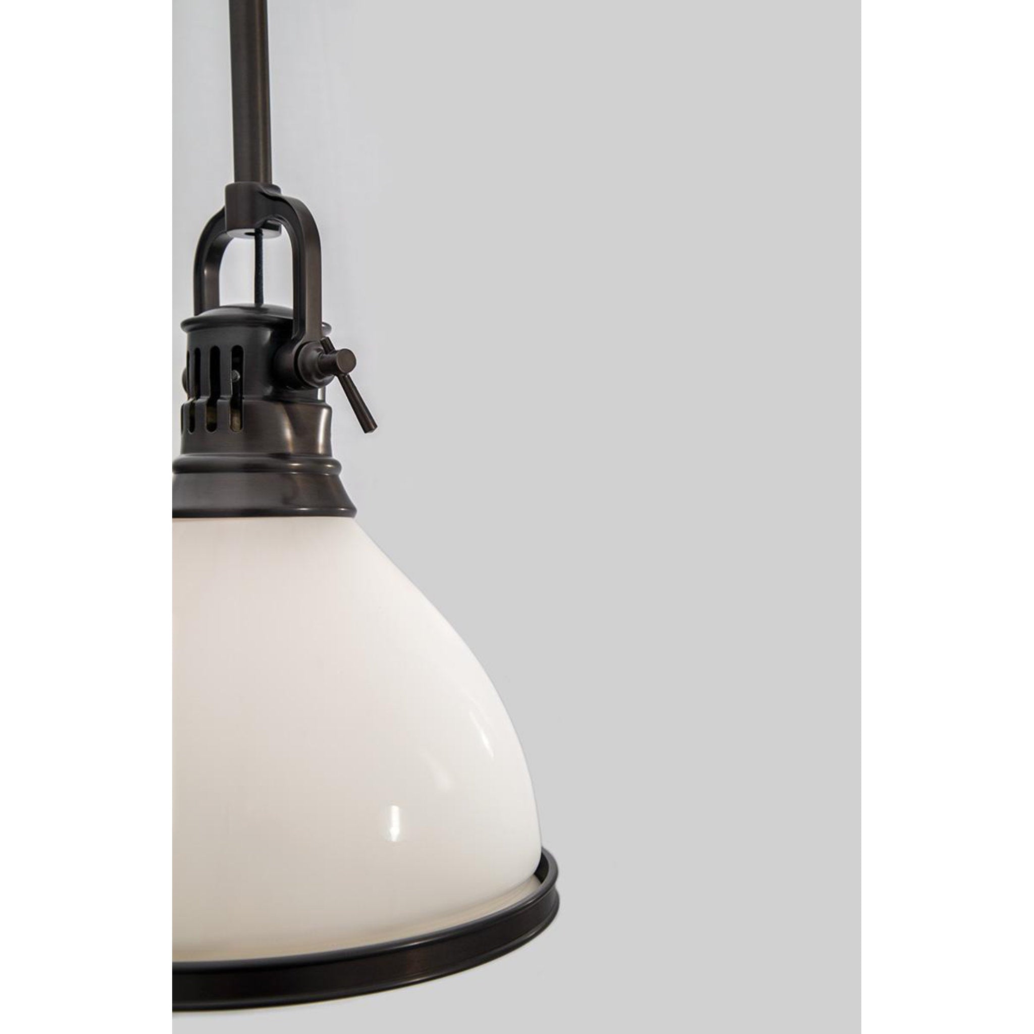 Randolph 1-Light Pendant in Aged Brass 7L x 7W x 11H