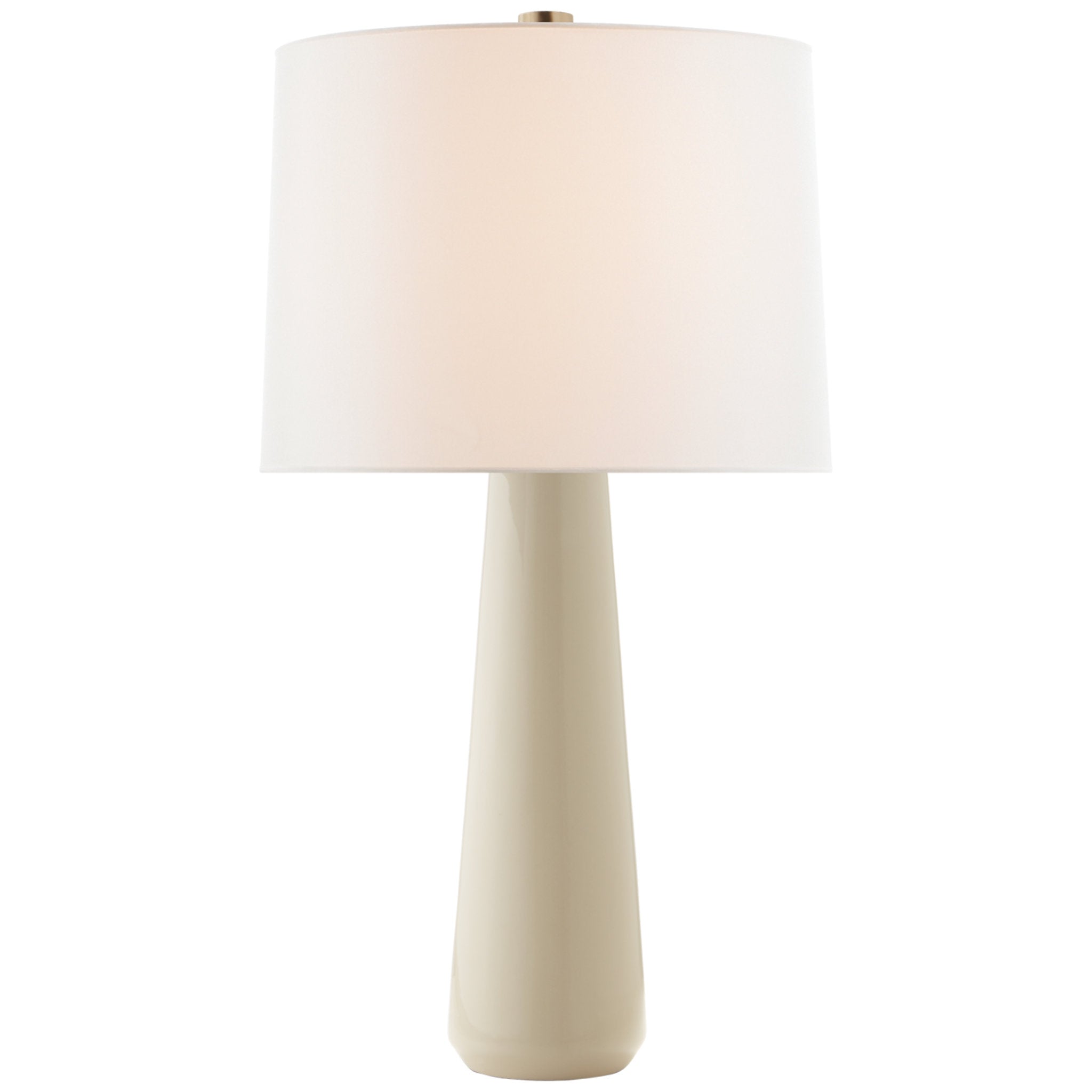 Barbara Barry Athens Large Table Lamp in Ivory with Linen Shade W18" x H32.5"