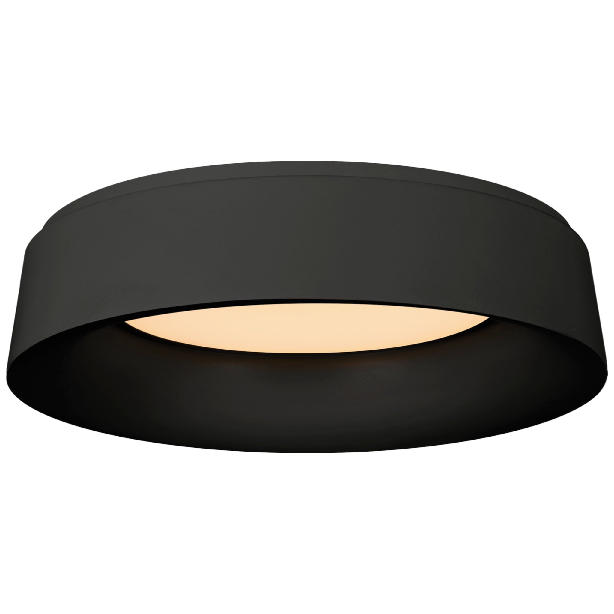 Barbara Barry Halo Large Flush Mount in Matte Black Ceiling Light W17.5" x H4.5"