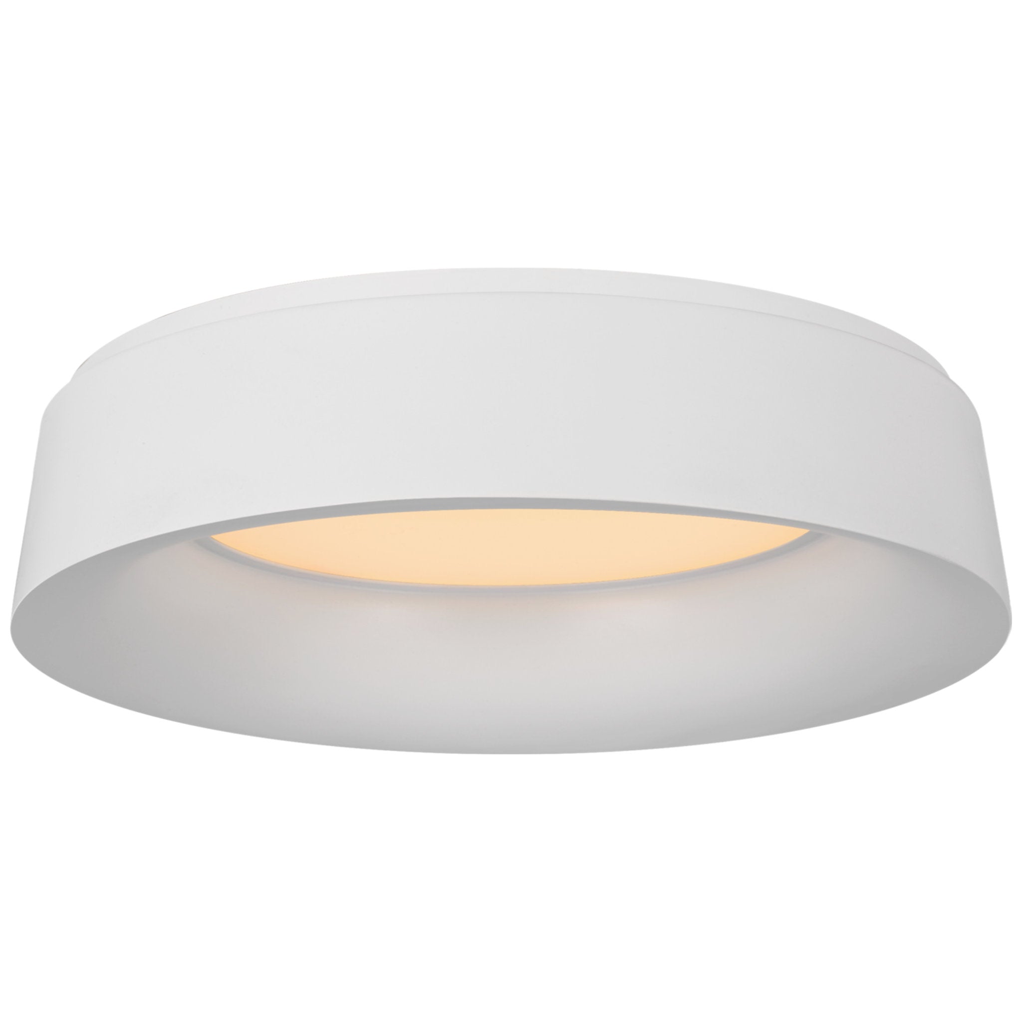Barbara Barry Halo Large Flush Mount in Matte White Ceiling Light W17.5" x H4.5"