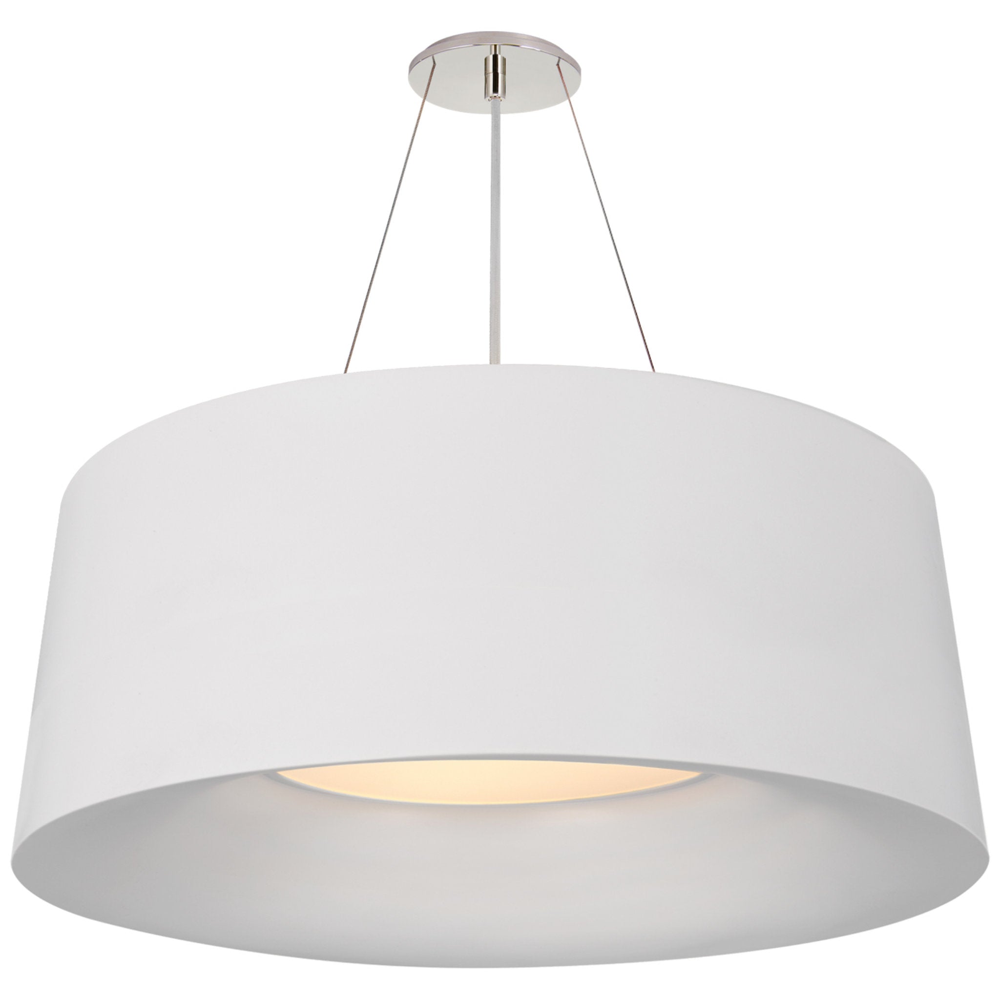 Barbara Barry Halo Medium Hanging Shade in Matte White Ceiling Light W27.5"