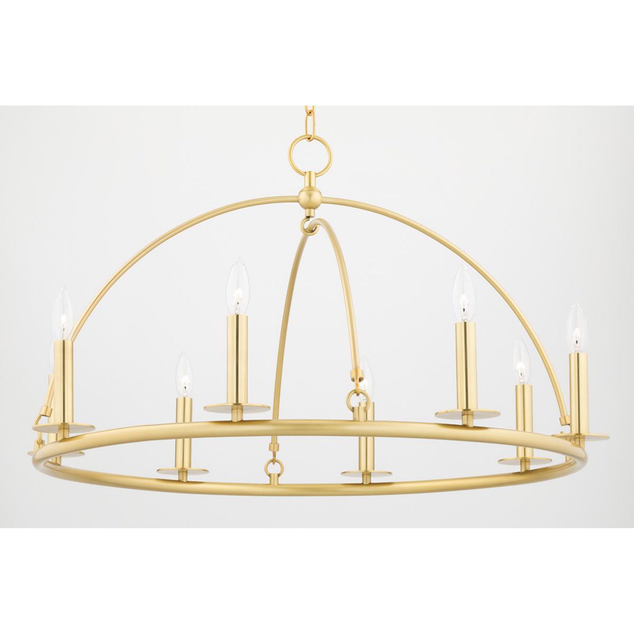 Howell 12-Light Chandelier in Aged Brass 47L x 47W x 26.5H