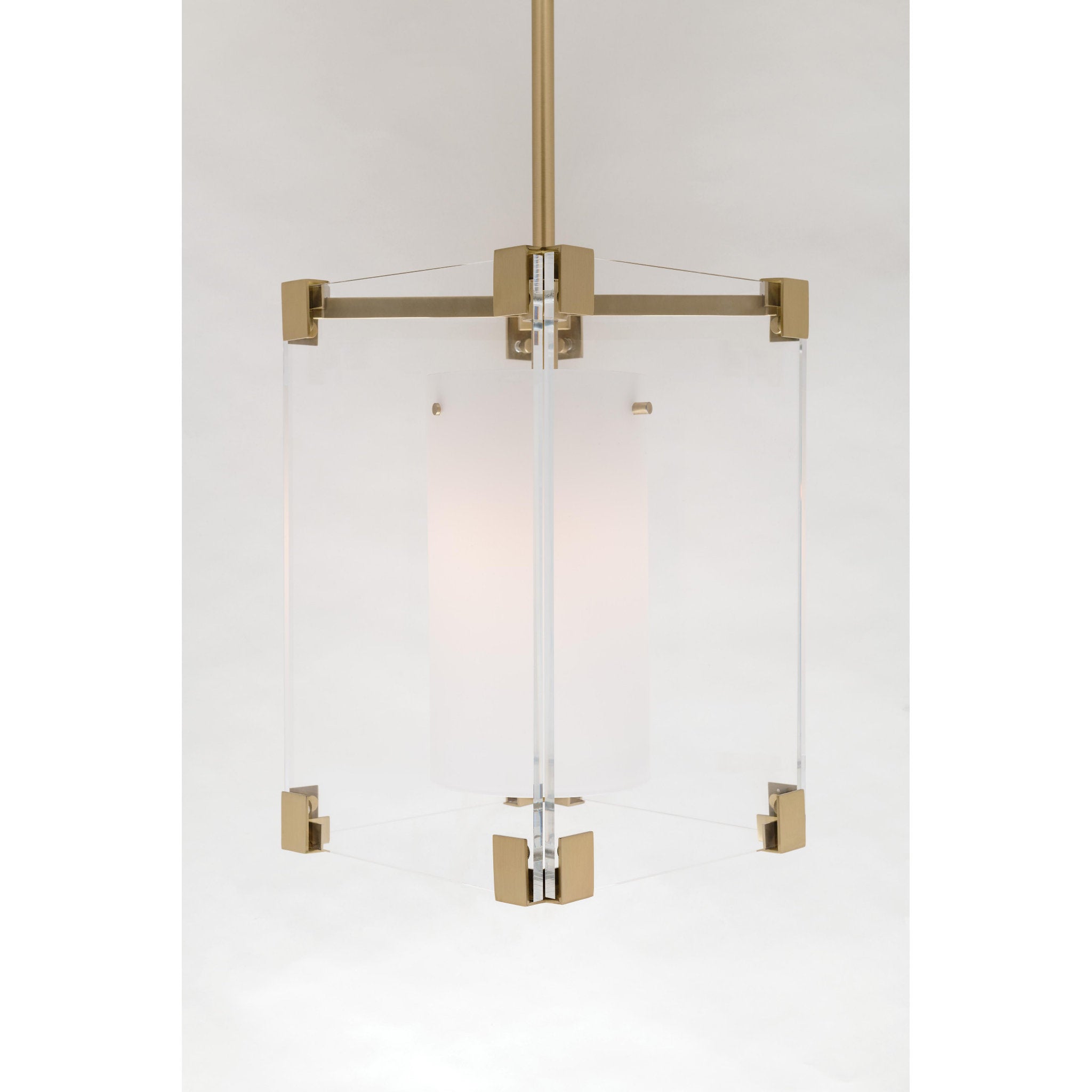 Achilles 1-Light Pendant in Aged Brass 13.25L x 13.25W x 18.75H