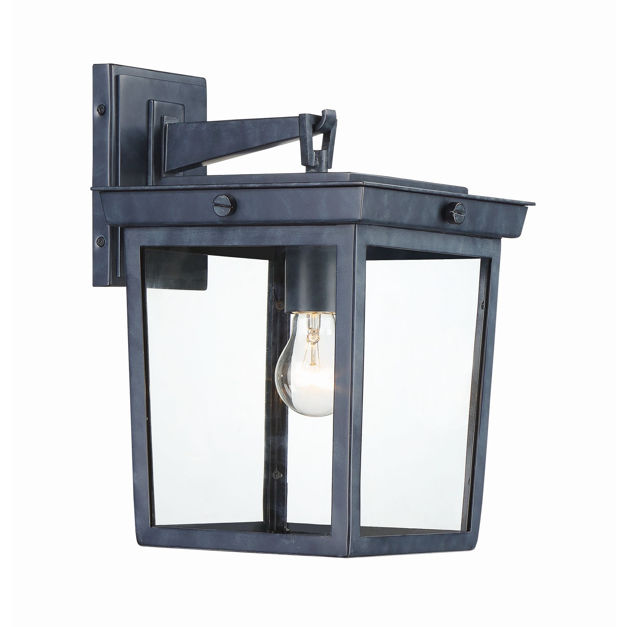 Belmont 1 Light Graphite Outdoor Sconce 9.5"W x 14"H x 11"D