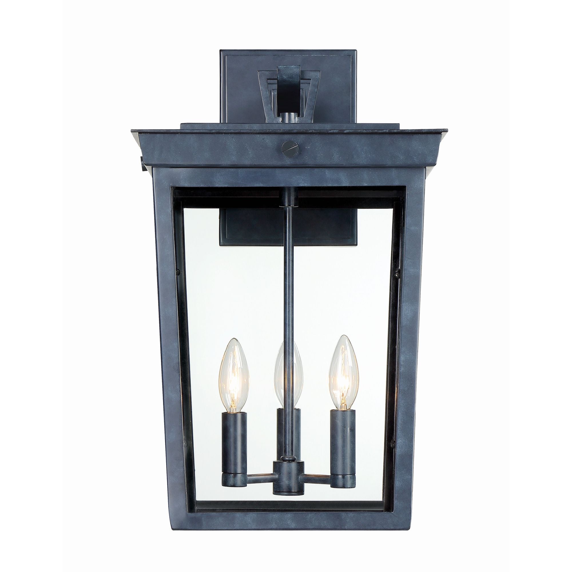 Belmont 3 Light Graphite Outdoor Sconce 12"W x 20"H x 13.5"D