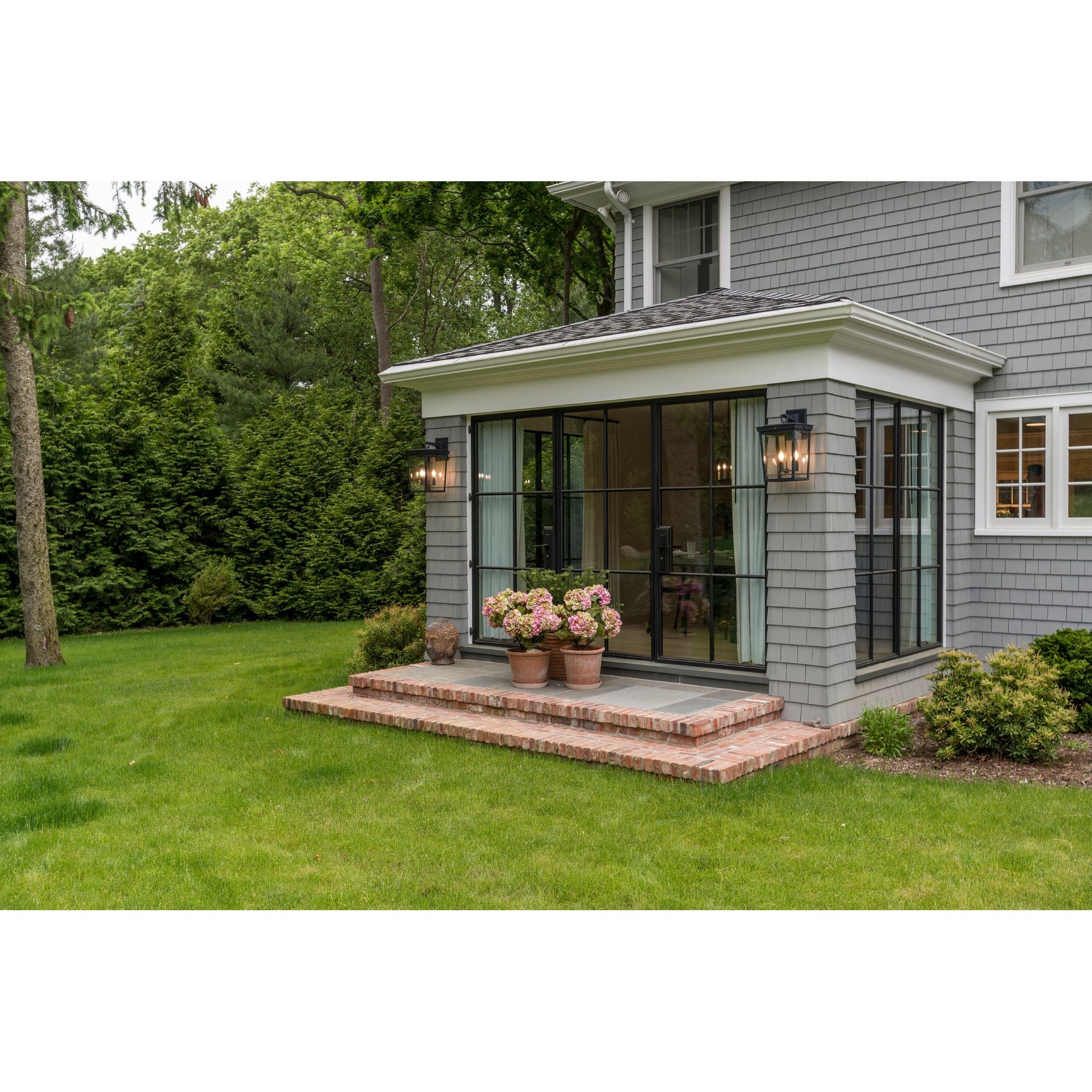 Belmont 3 Light Graphite Outdoor Sconce 12"W x 20"H x 13.5"D