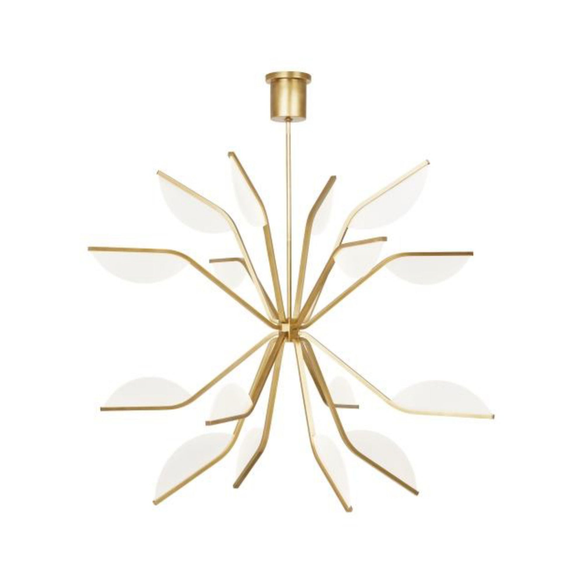 Belterra 43 Chandelier Chandeliers 16-Light LED 3000K Natural Brass by Sean Lavin