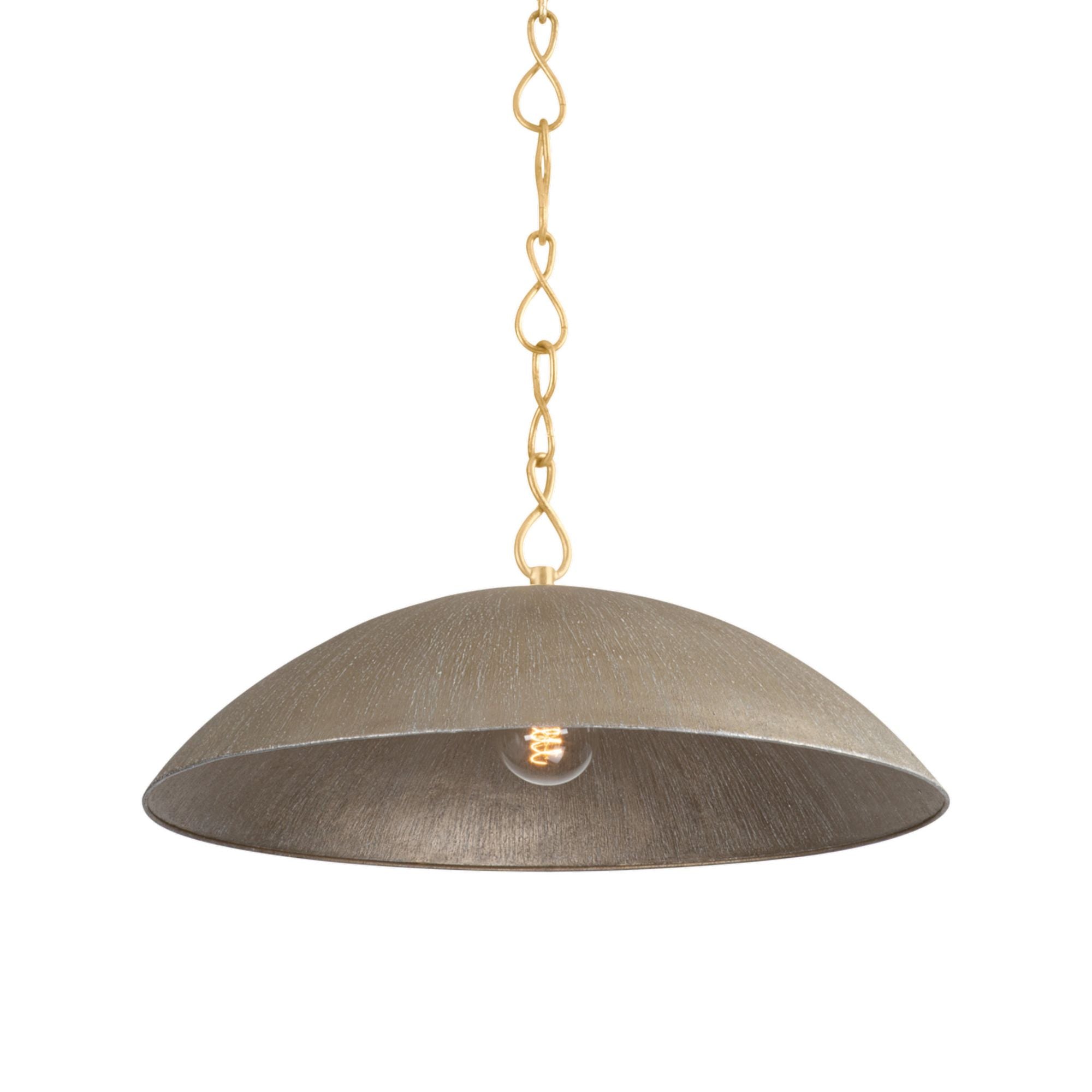 Eve 1-Light Pendant in Vintage Gold Leaf by Becki Owens 24W x 9.75H
