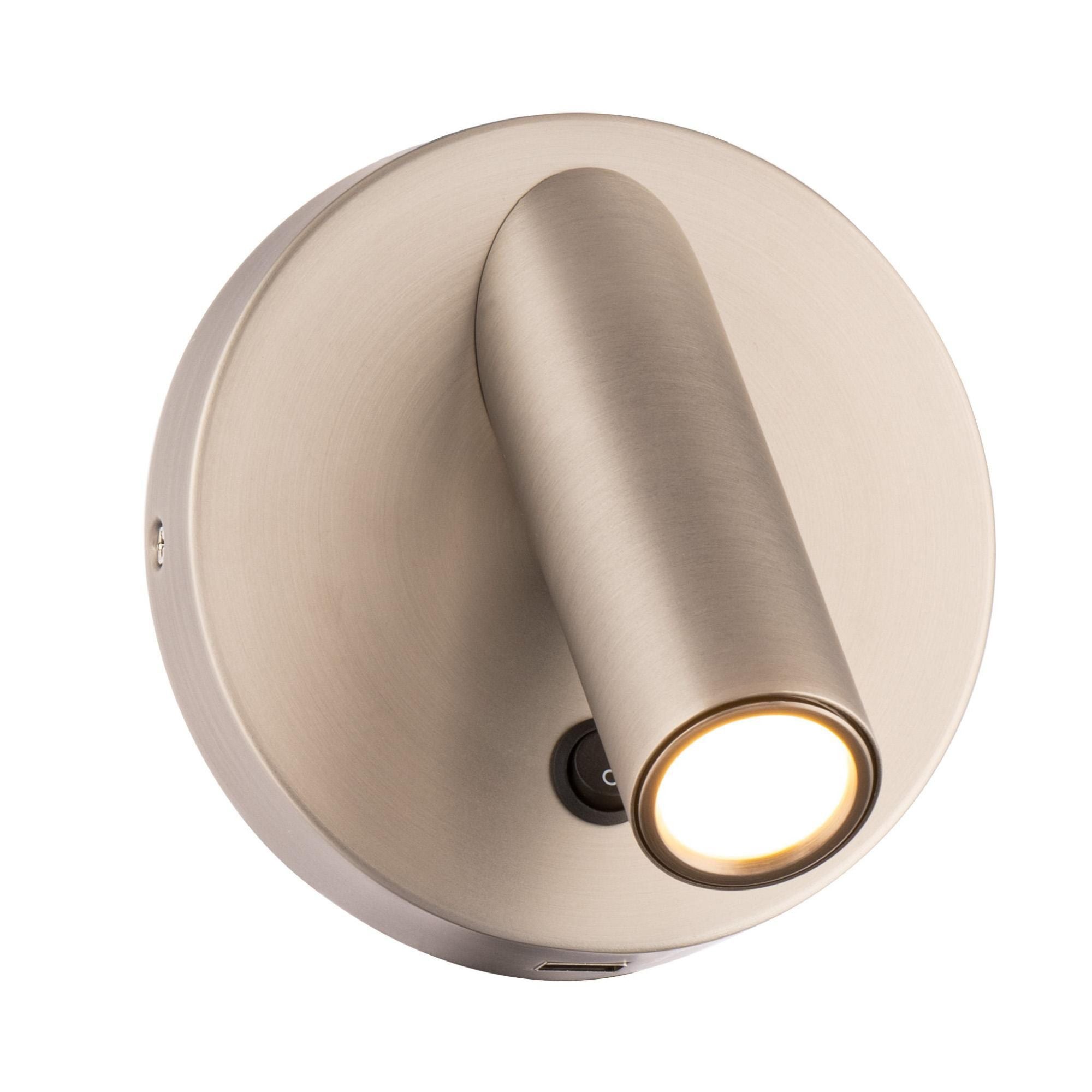 Aspire 5in LED Reading Light 3000K in Brushed Nickel