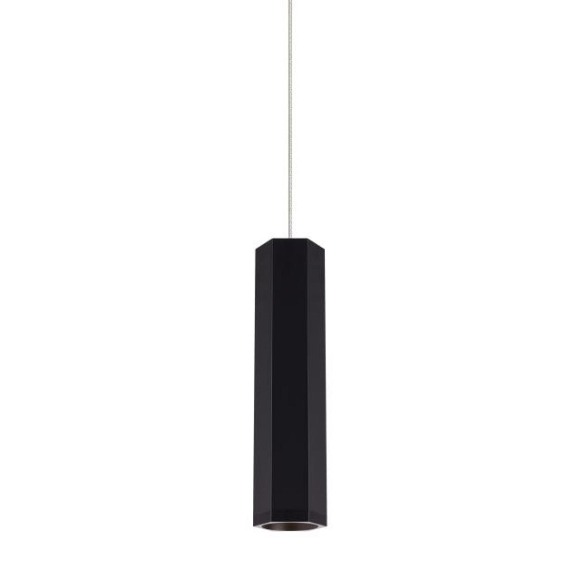 Blok Small Pendant FreeJack 1-Light Matte Black/Satin Nickel by Sean Lavin