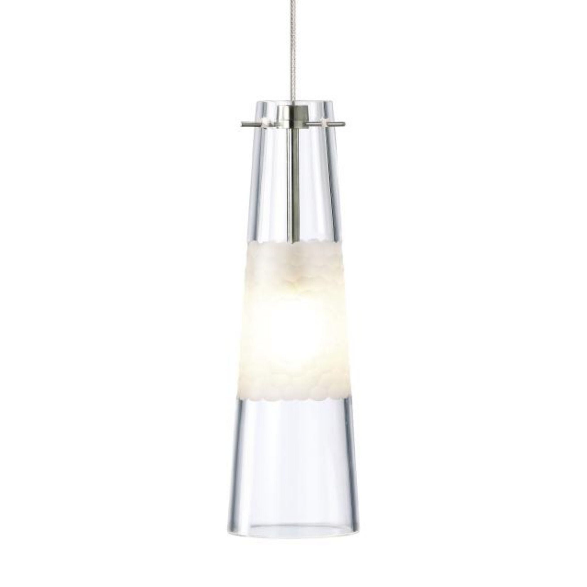Bonn Pendant FreeJack 1-Light Xenon 3000K Satin Nickel by Sean Lavin