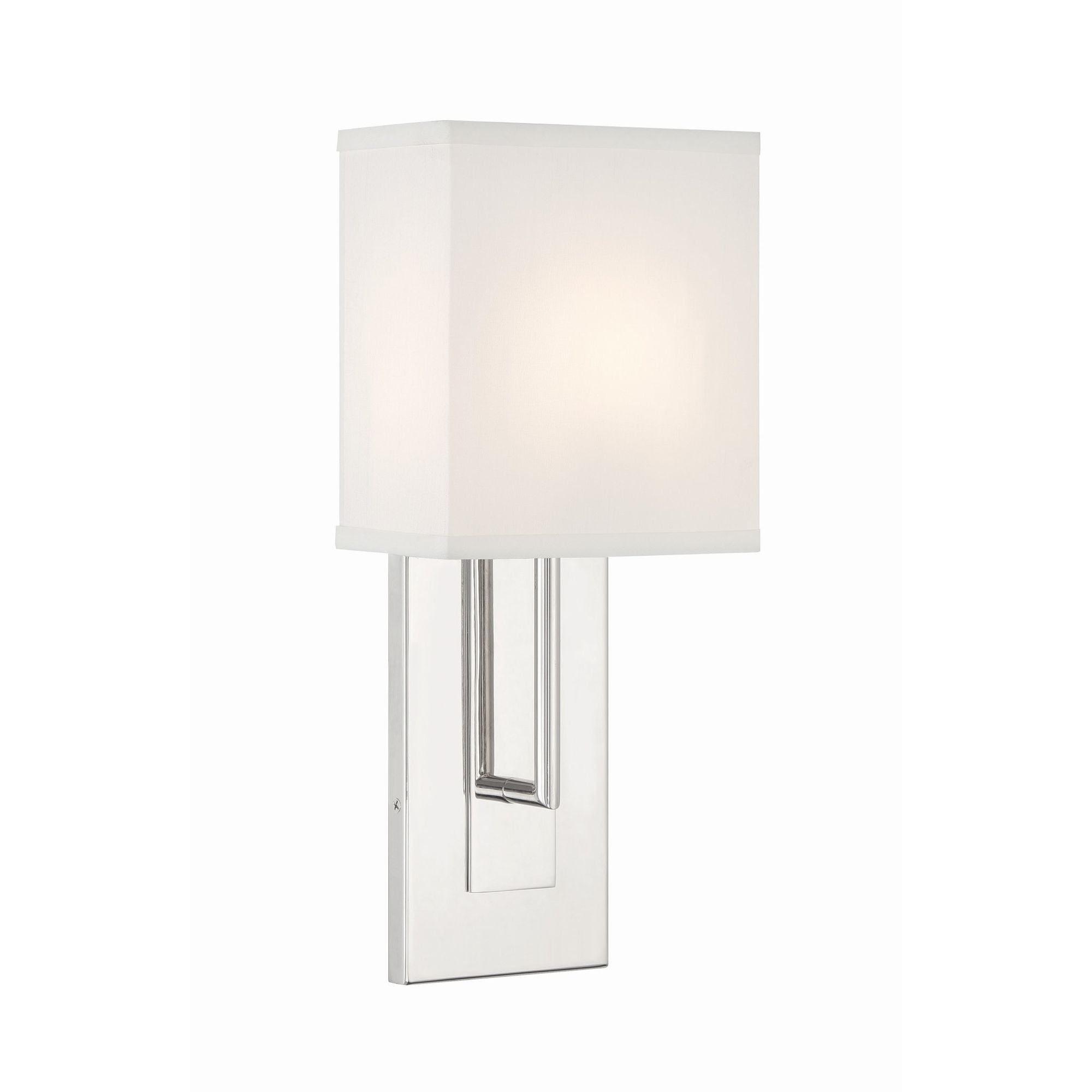 Brent 6.5'' Polished Nickel Sconce Silver 6.5"W x 15"H x 4"D