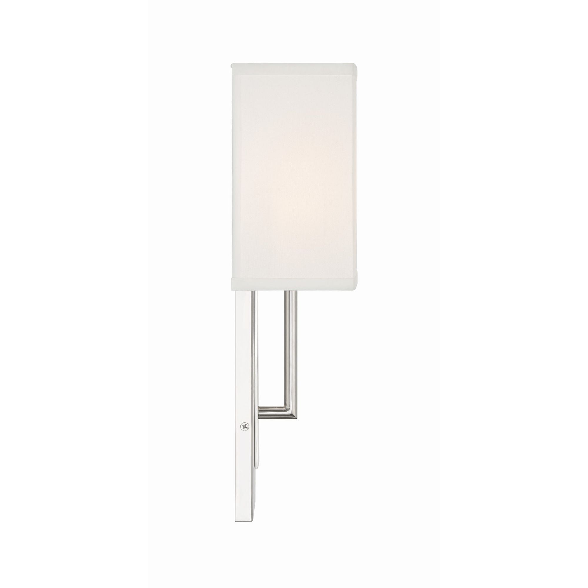 Brent 6.5'' Polished Nickel Sconce Silver 6.5"W x 15"H x 4"D