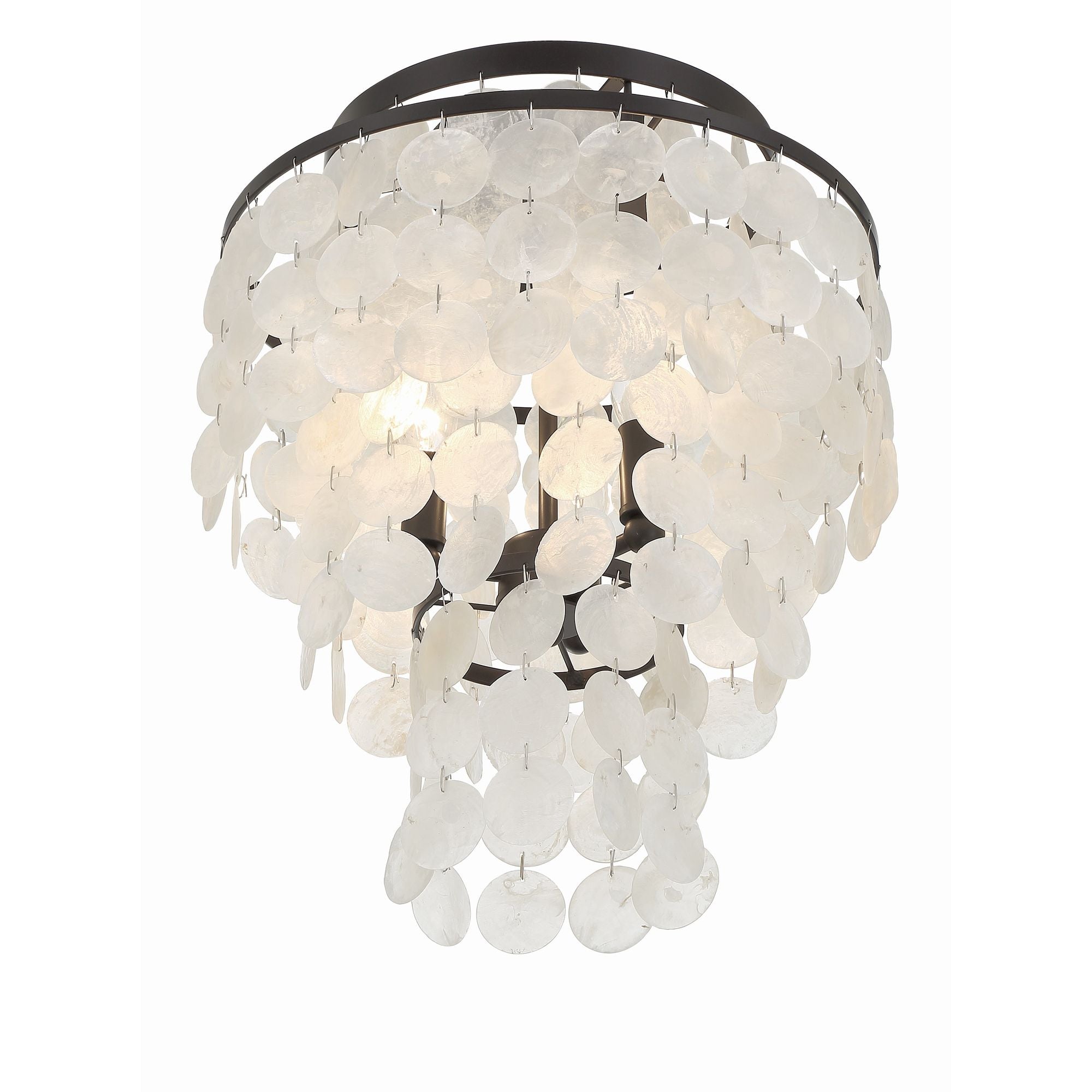 Brielle 13'' Dark Bronze Flush Mount Bronze 13"W x 16"H x 13"D