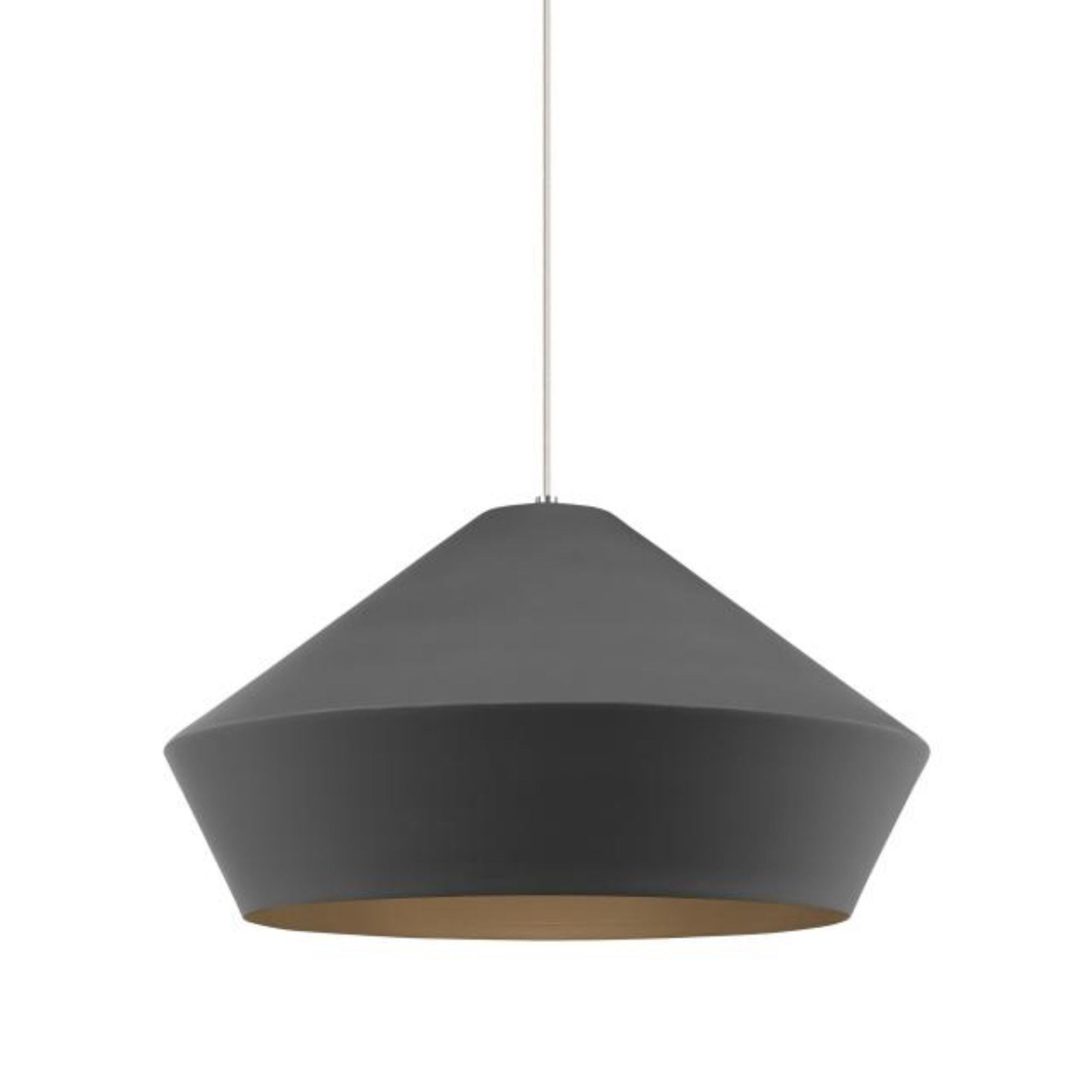 Brummel Grande Pendant Line-Voltage Pendants/Suspension 1-Light Black by Sean Lavin