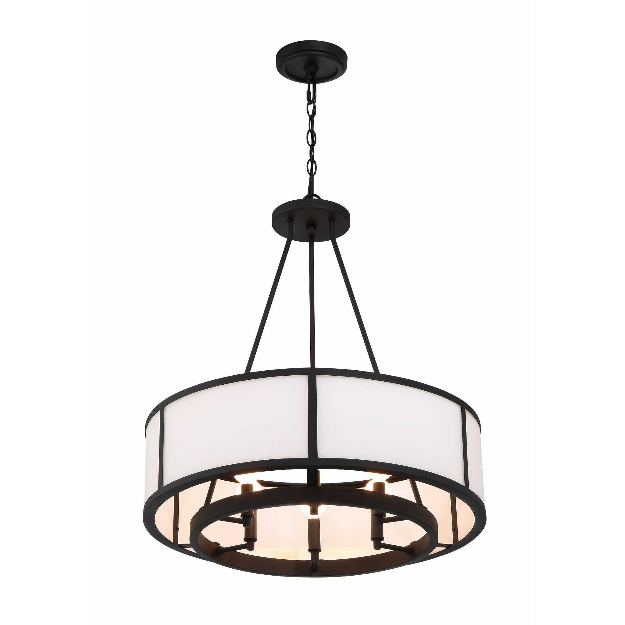 Bryant 6 Light Black Forged Chandelier 24"W x 27.75"H x 24"D