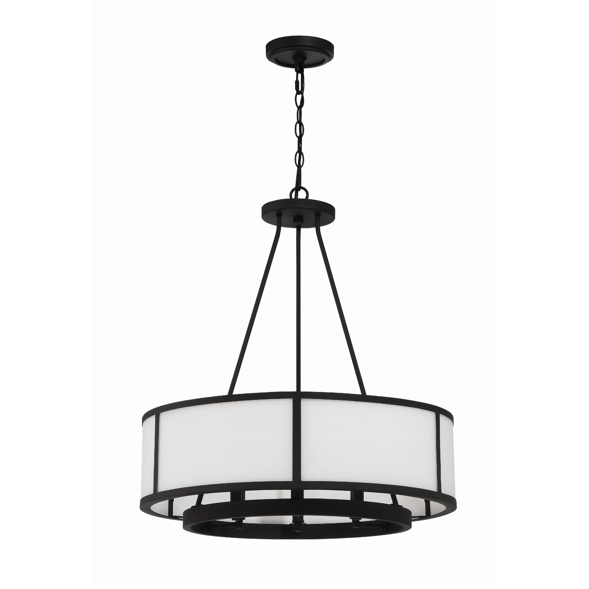 Bryant 6 Light Black Forged Chandelier 24"W x 27.75"H x 24"D
