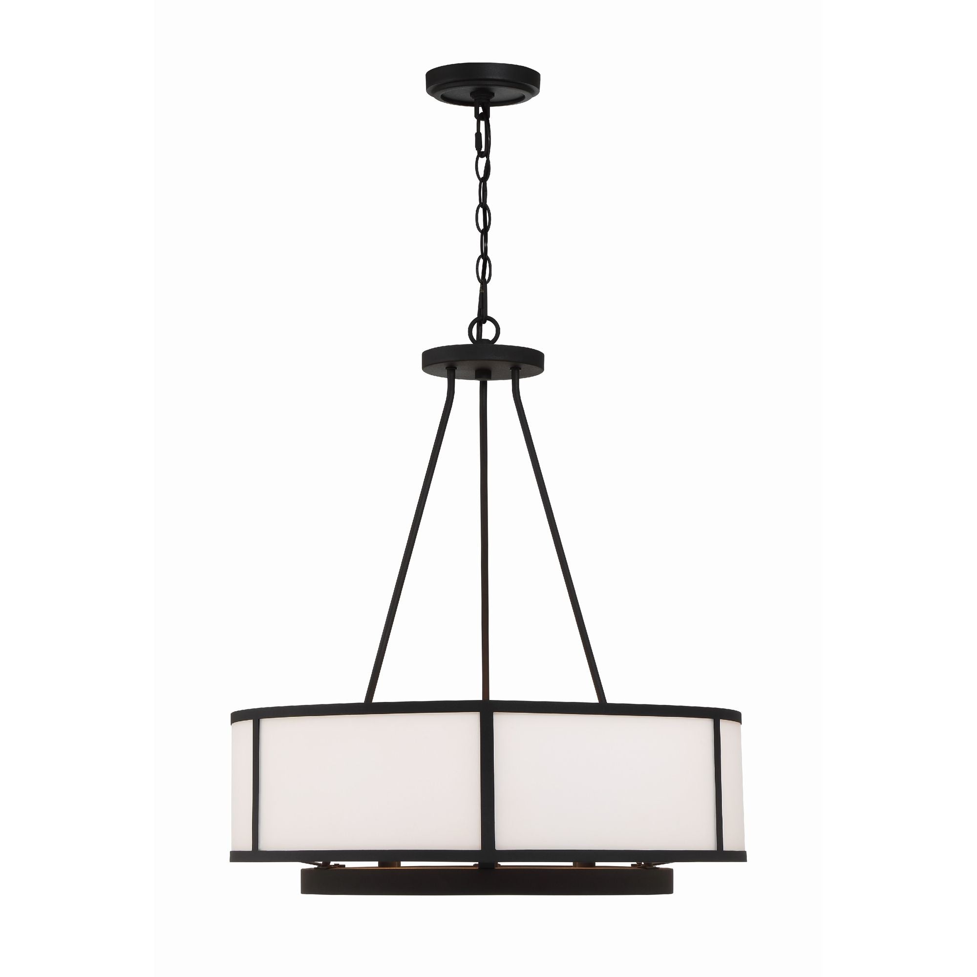Bryant 6 Light Black Forged Chandelier 24"W x 27.75"H x 24"D