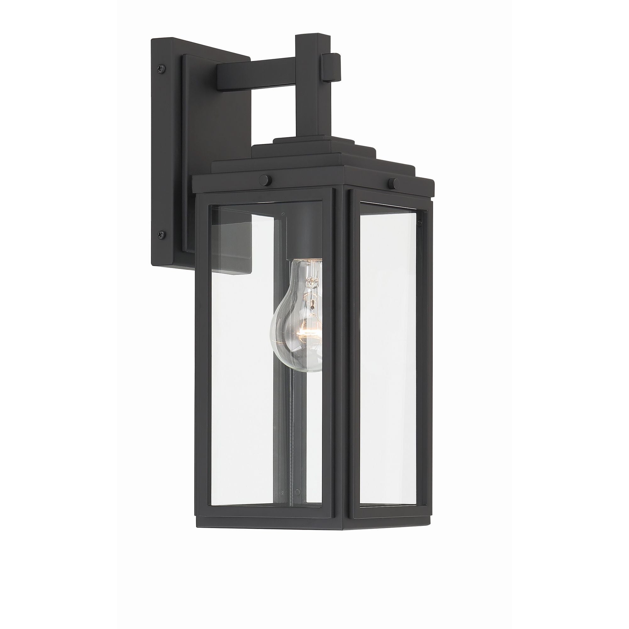 Byron 5.25'' Matte Black Outdoor Sconce Black 5.25"W x 14"H x 6.75"D