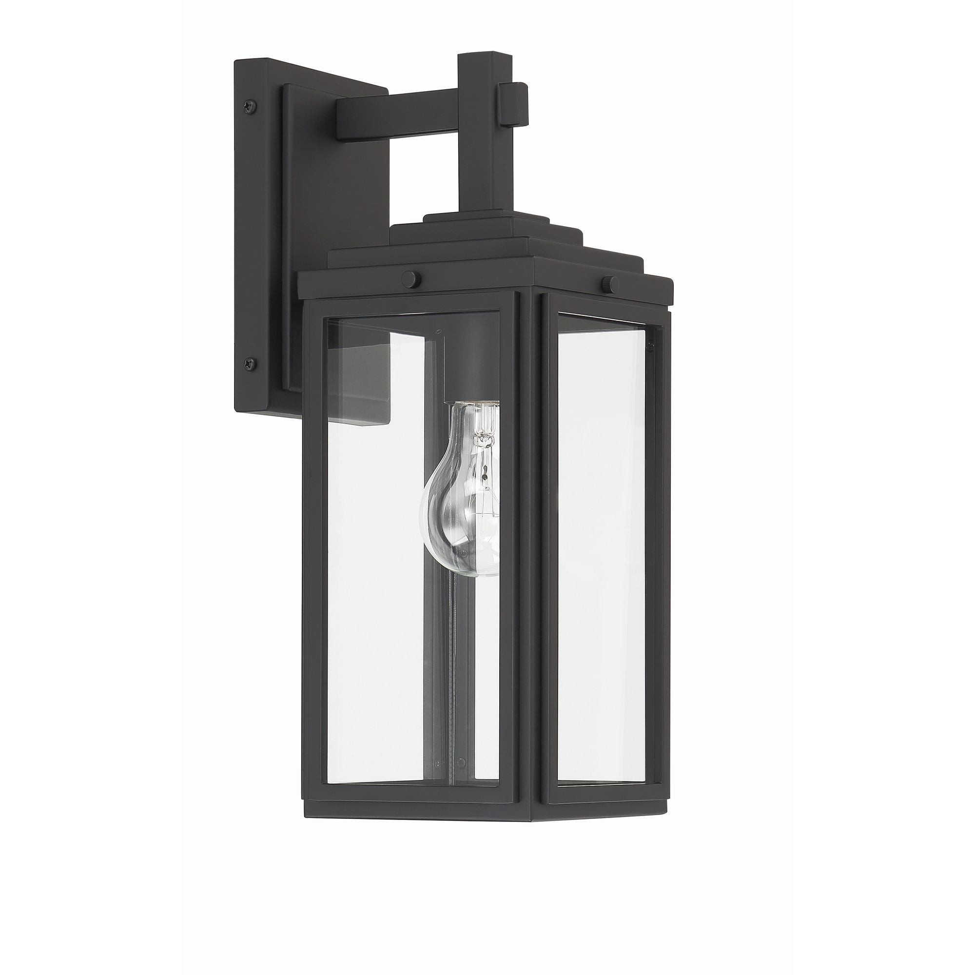 Byron 5.25'' Matte Black Outdoor Sconce Black 5.25"W x 14"H x 6.75"D