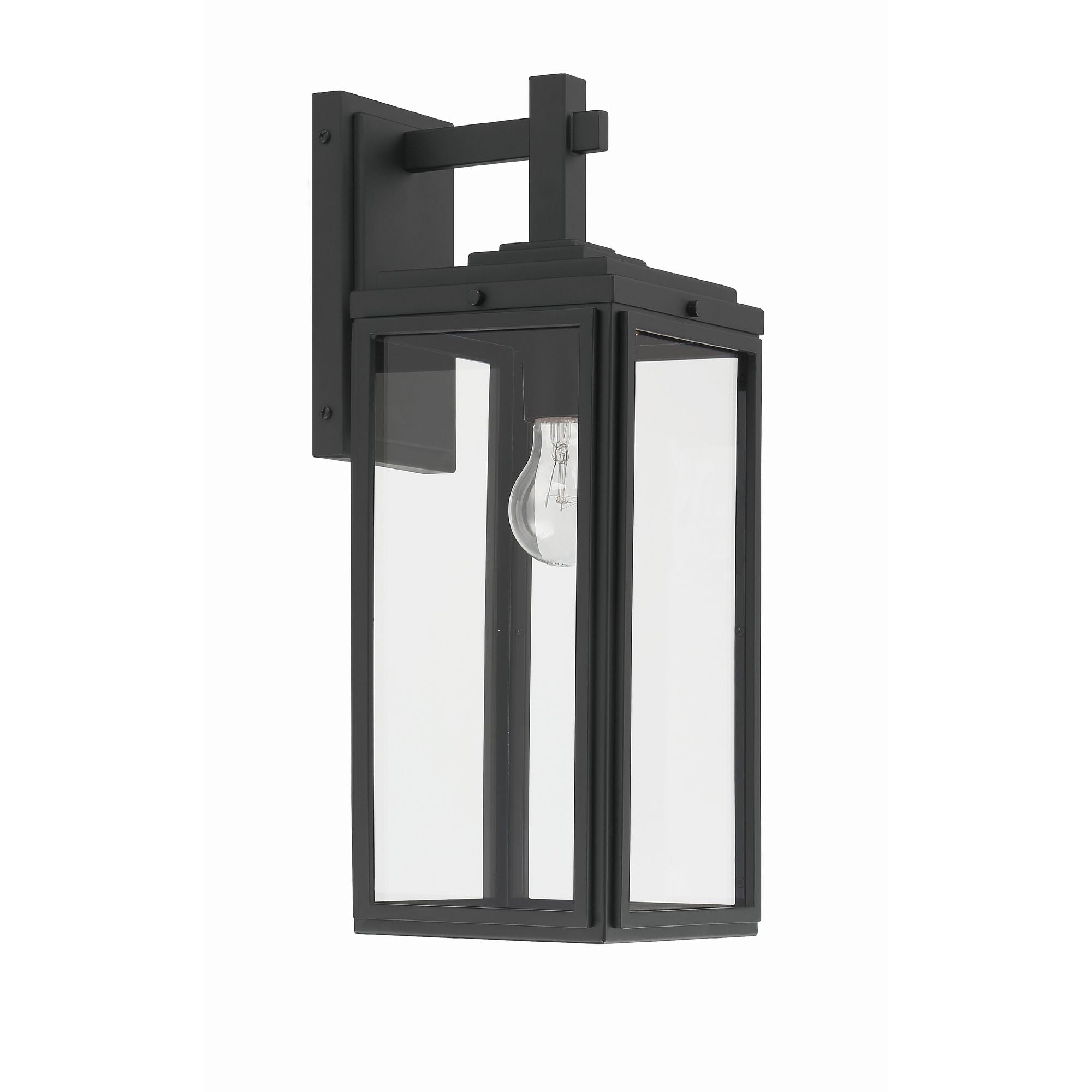 Byron 6.5'' Matte Black Outdoor Sconce Black 6.5"W x 17"H x 7.75"D